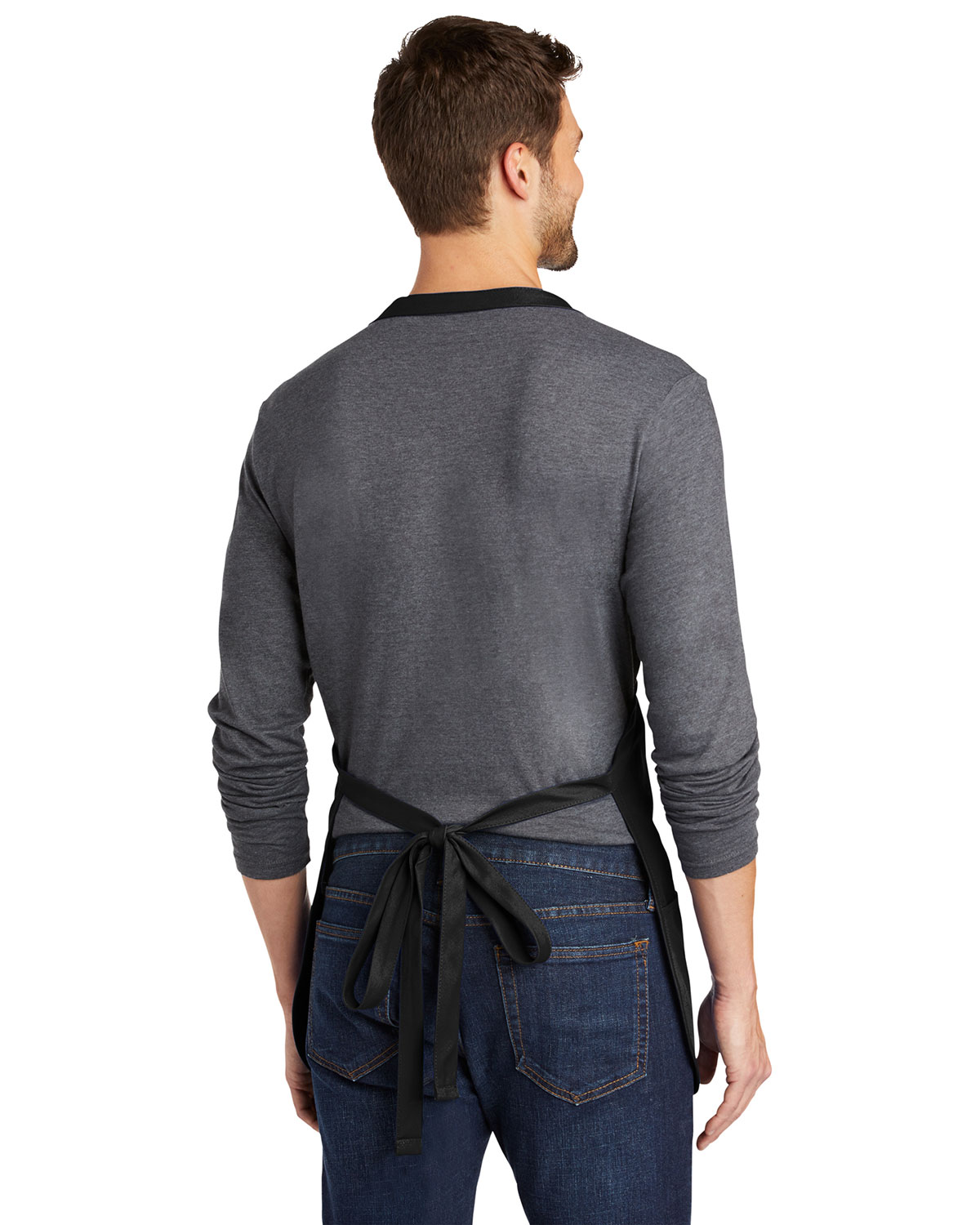 Port Authority A510 Medium-Length Apron with Pouch Pockets view 2
