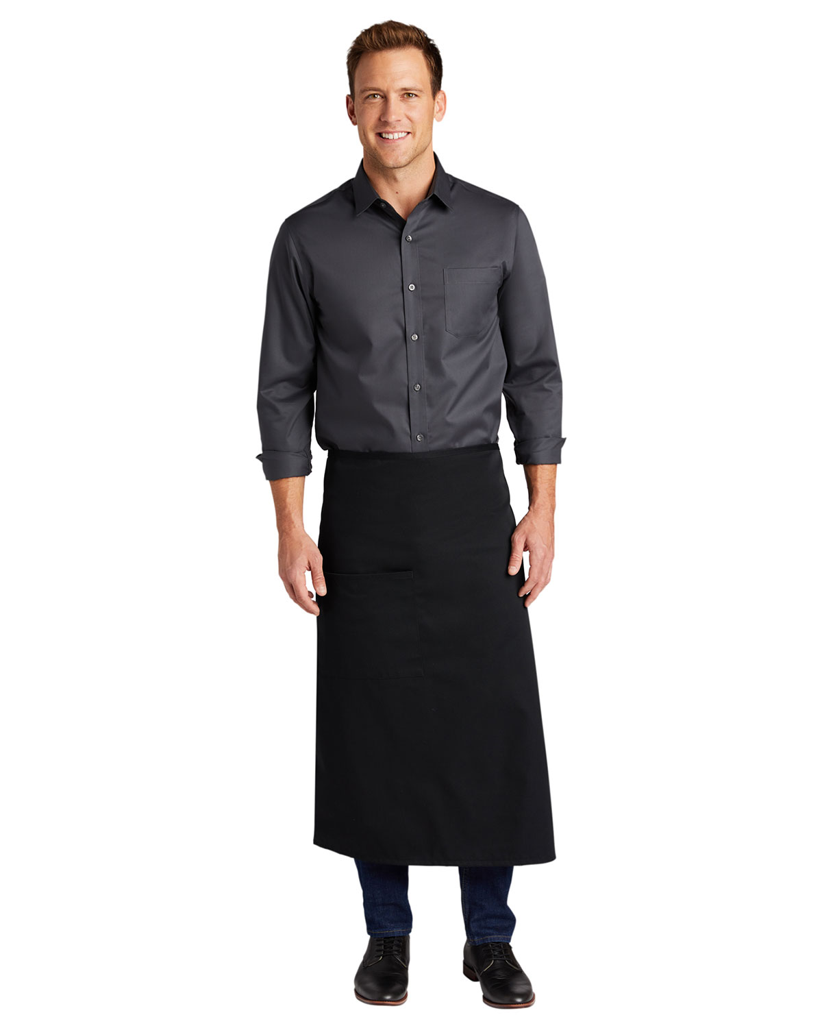 Port Authority A701 Easy Care Full Bistro Apron with Stain Release