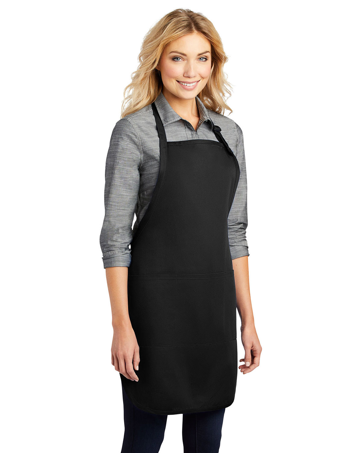 Port Authority A703 Easy Care Full-Length Apron with Stain Release view 3