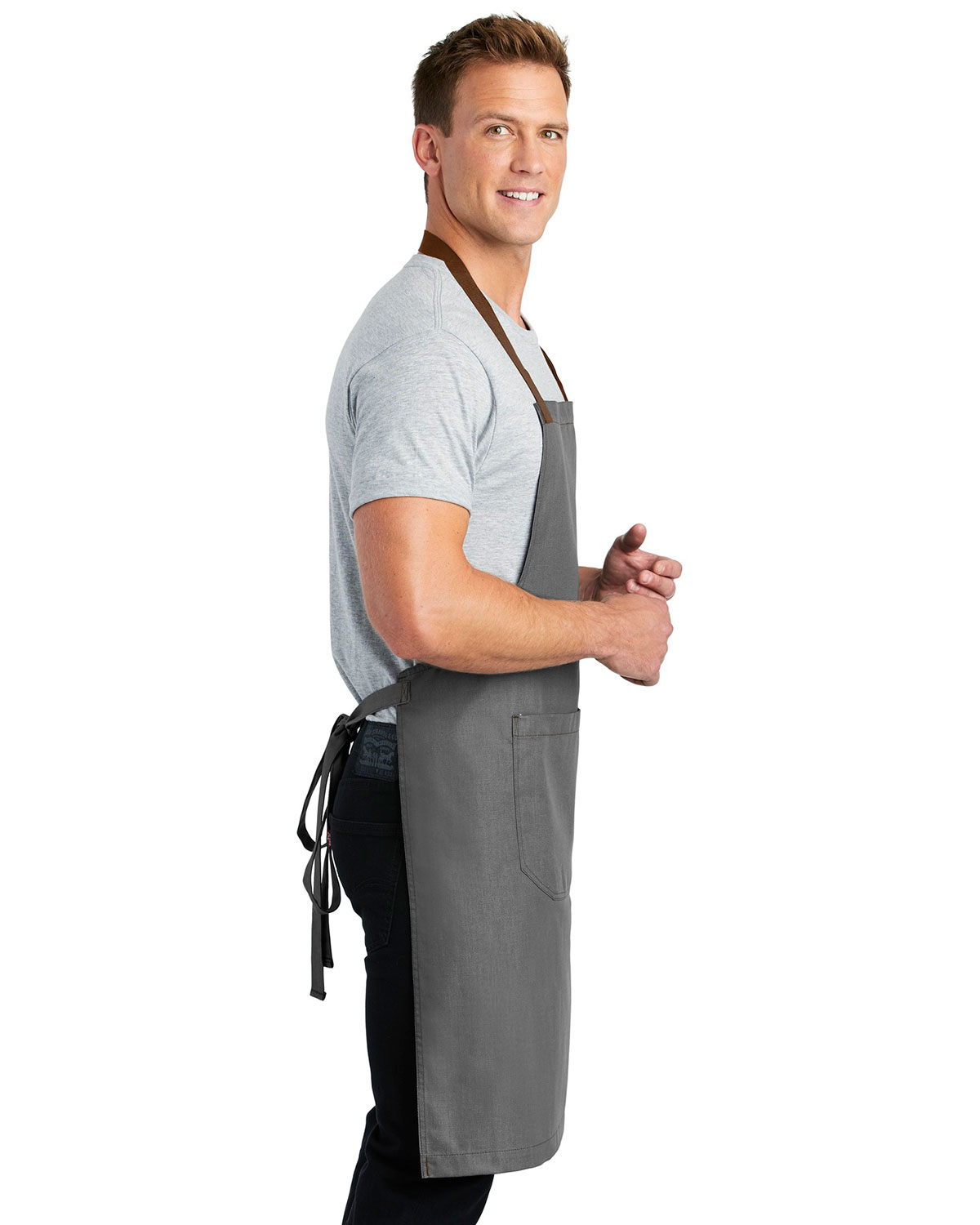 Port Authority A800 Market Full-Length Bib Apron view 3