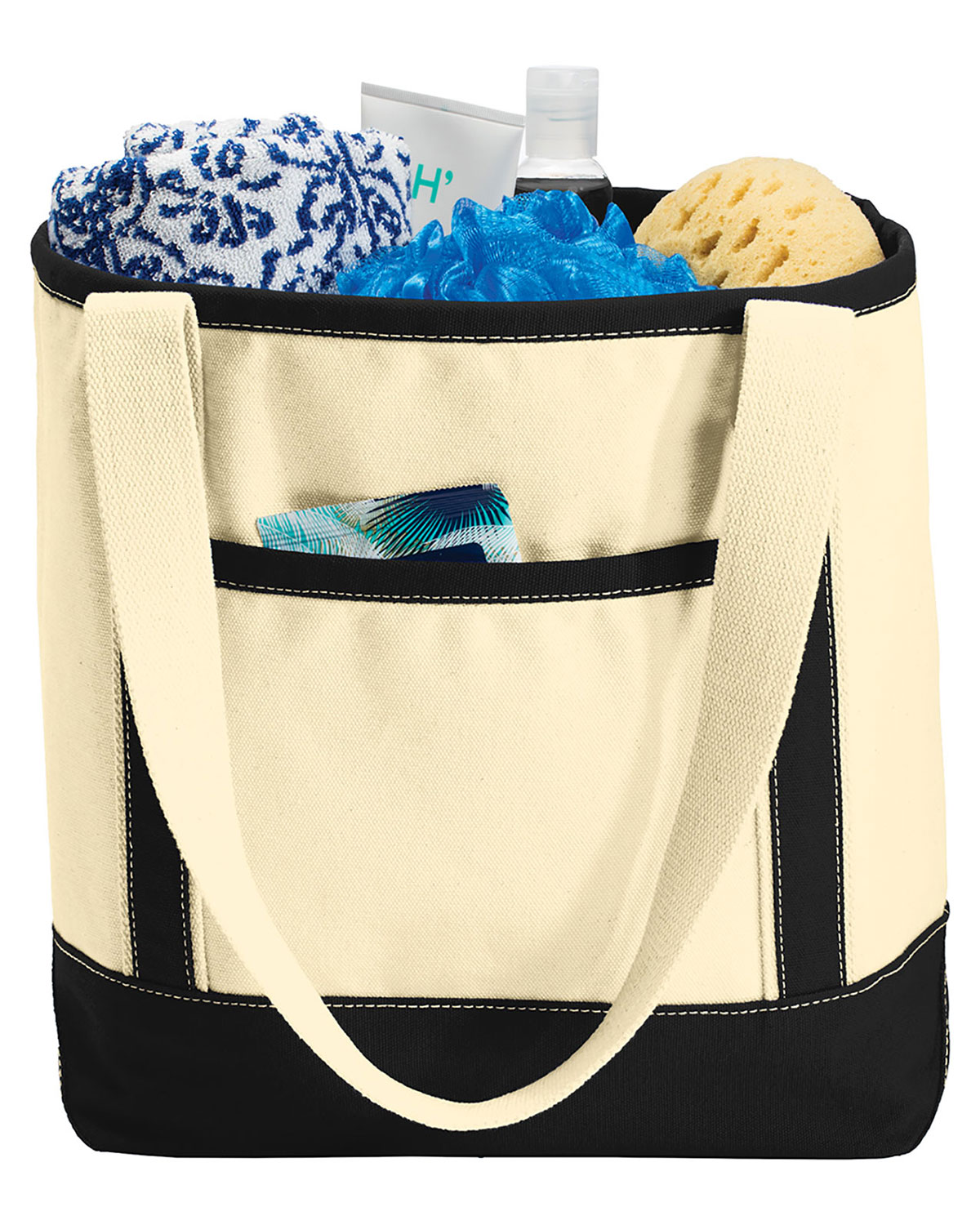 Port Authority BG412 Medium Cotton Canvas Tote view 3