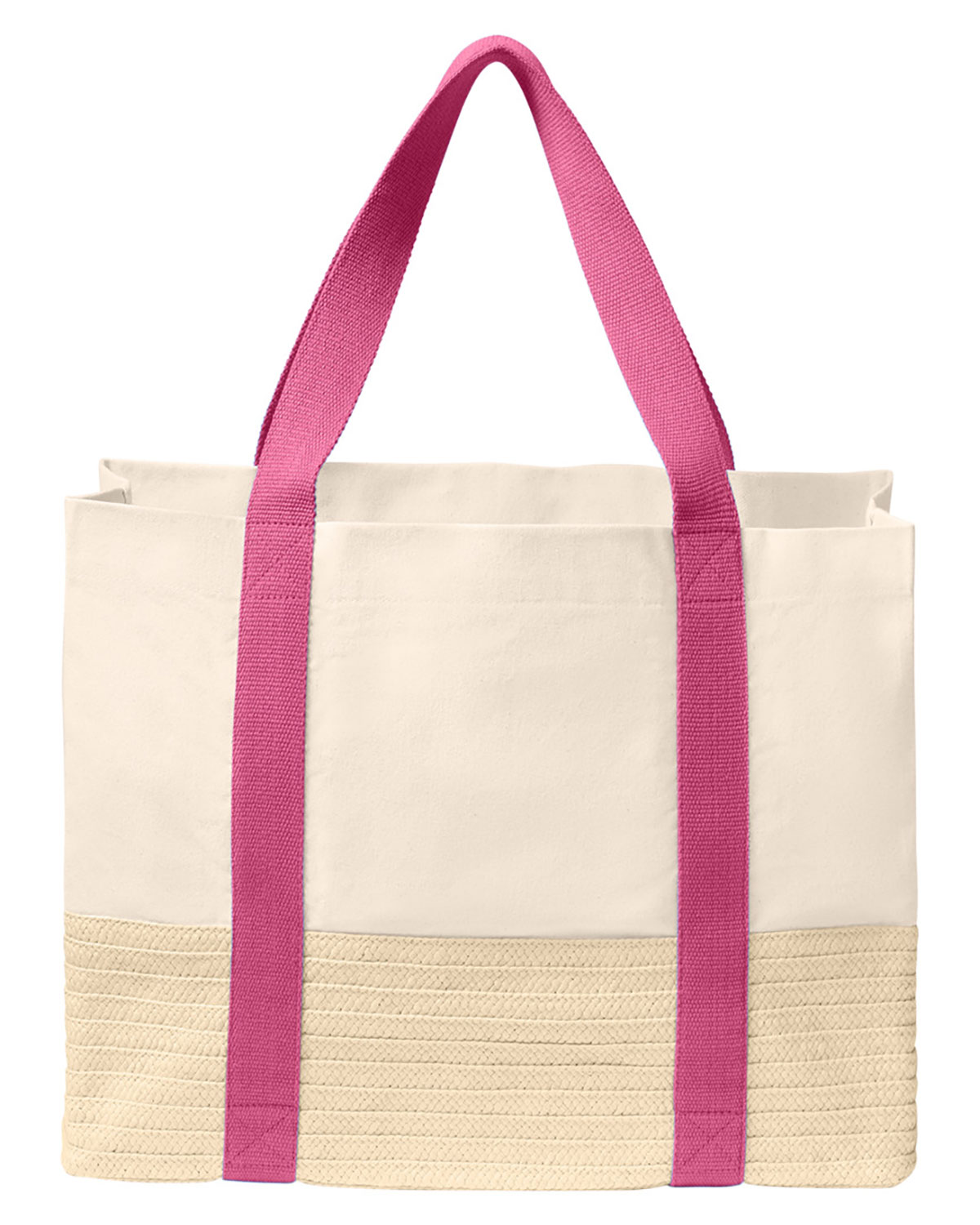 Port Authority BG450 Straw Market Tote view 2