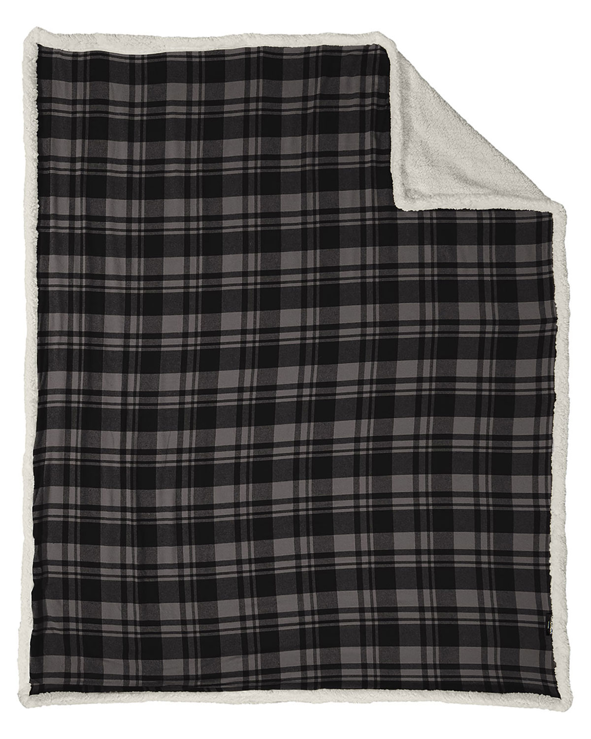 Port Authority BP43 Flannel Sherpa Blanket view 2