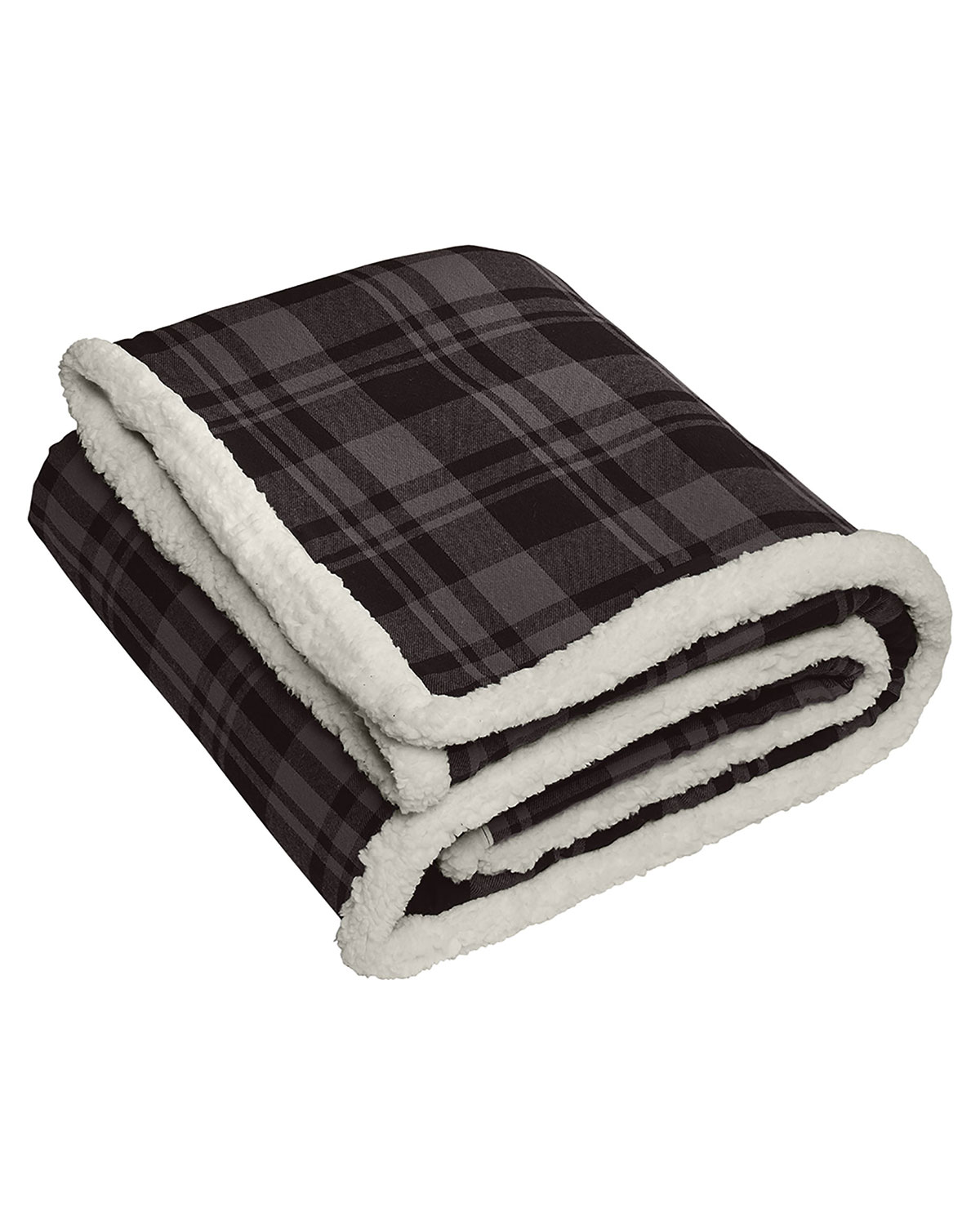 Port Authority BP43 Flannel Sherpa Blanket view 3