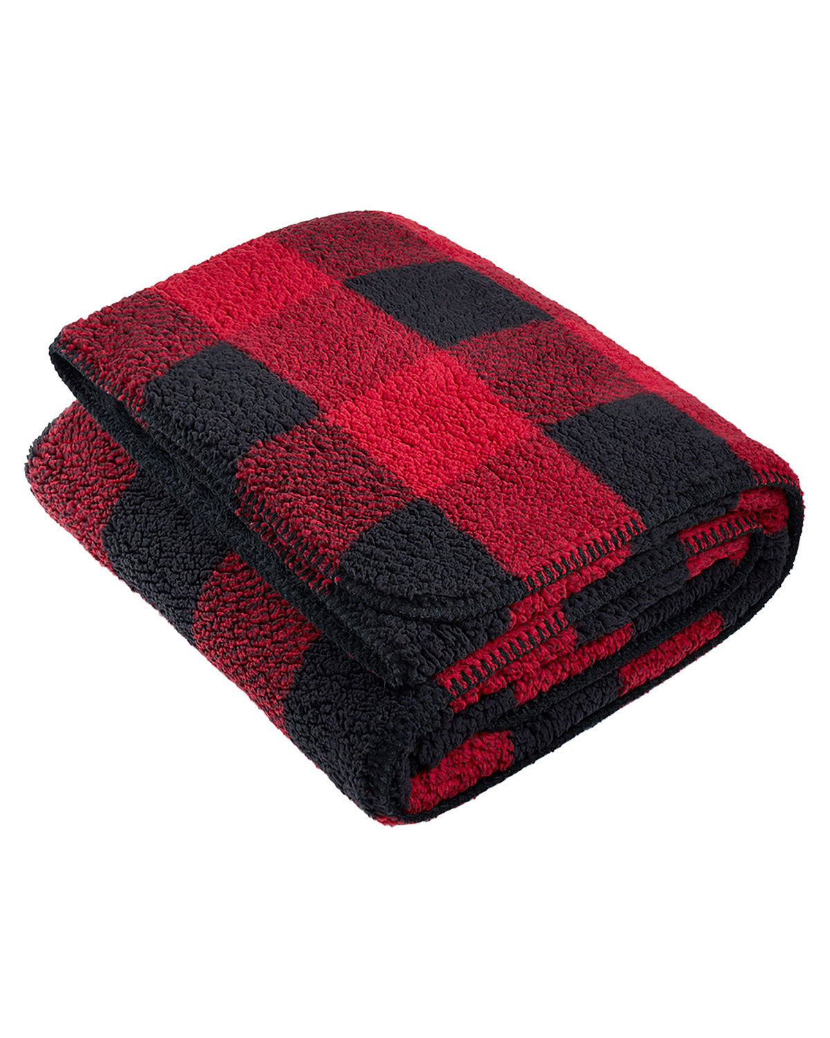 Port Authority BP48 Double-Sided Sherpa/Plush Blanket view 2