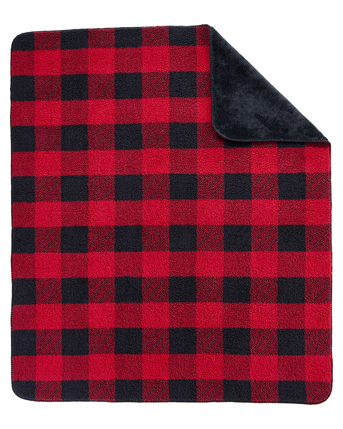 Port Authority BP48 Double-Sided Sherpa/Plush Blanket view 3