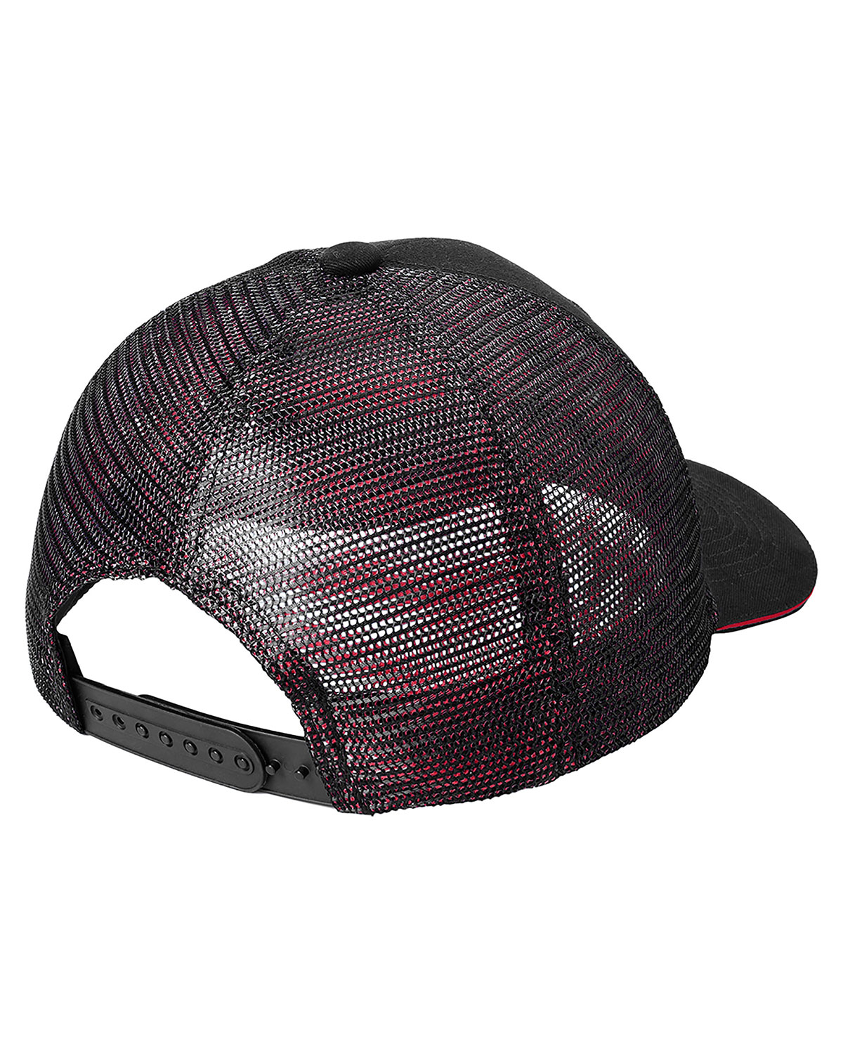Port Authority C818 Double Mesh Snapback Sandwich Bill Cap view 2