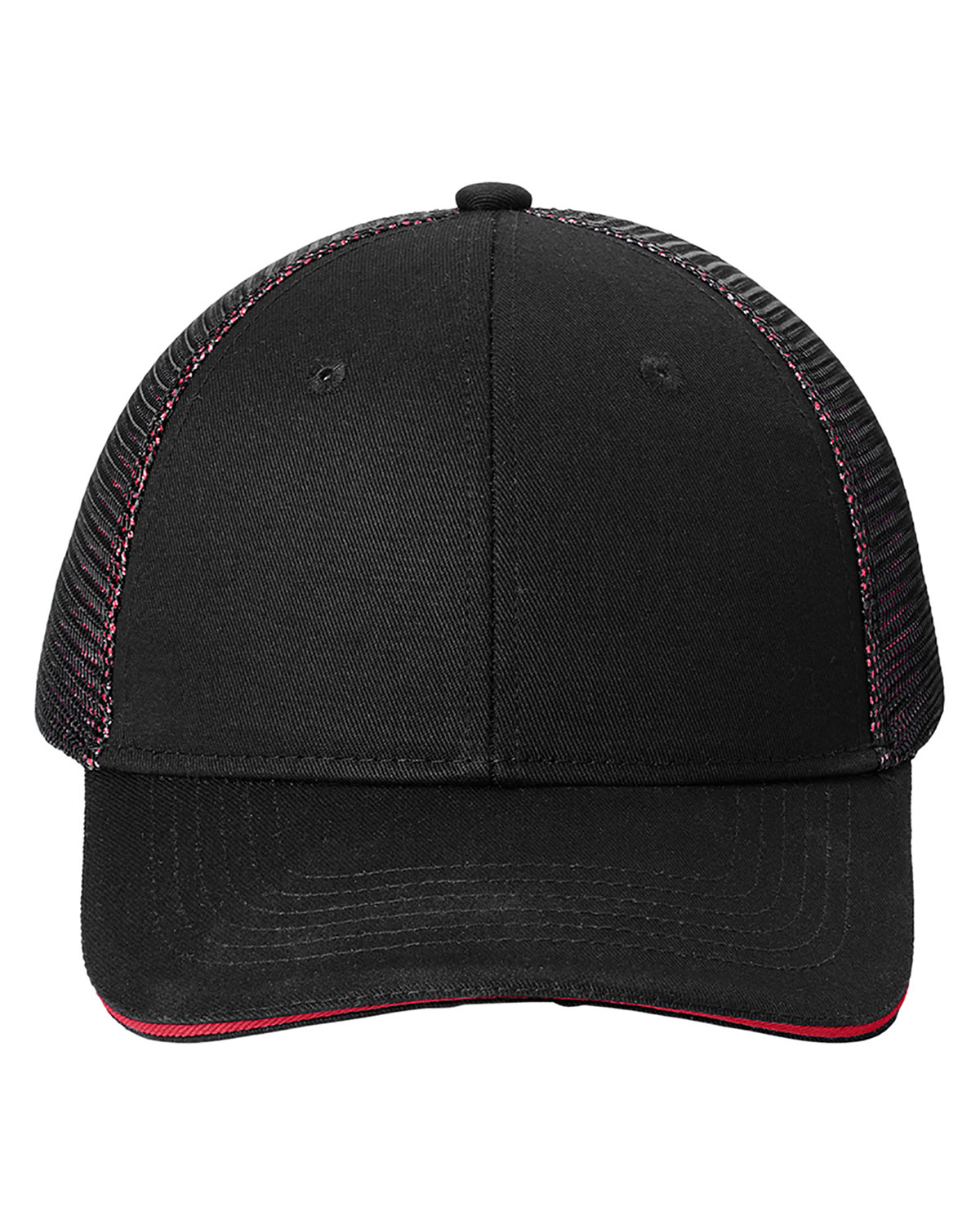 Port Authority C818 Double Mesh Snapback Sandwich Bill Cap view 3