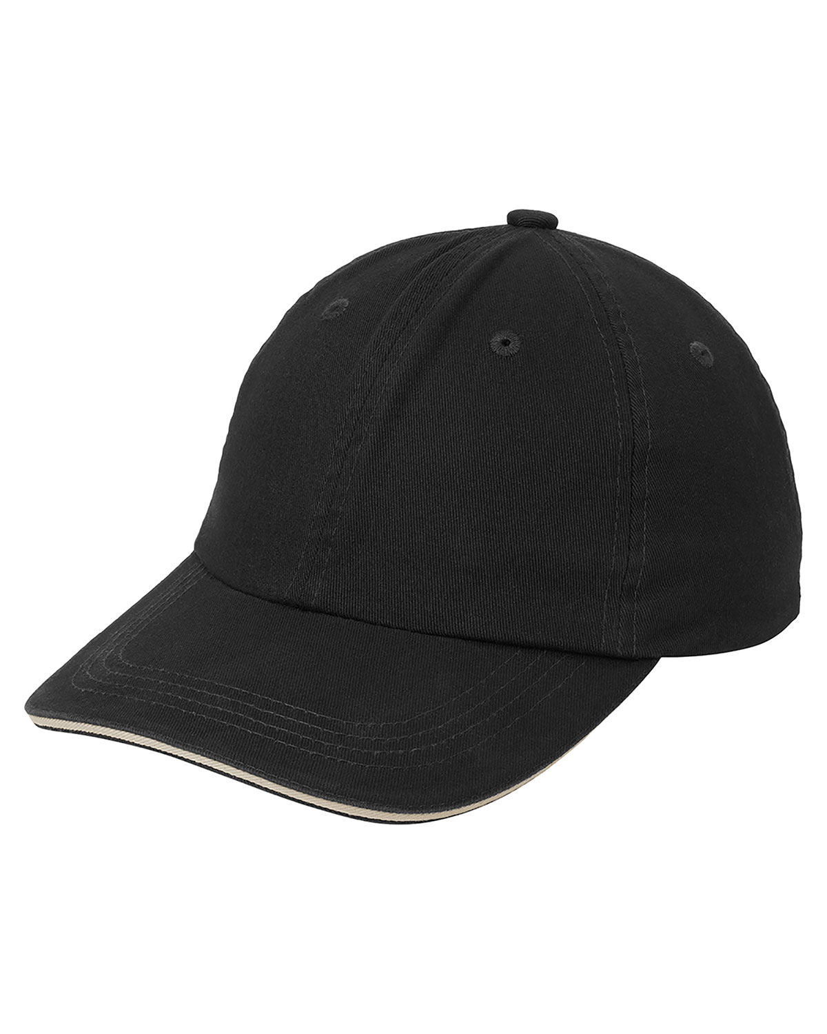 Port Authority C830 Sandwich Bill Cap with Striped Closure