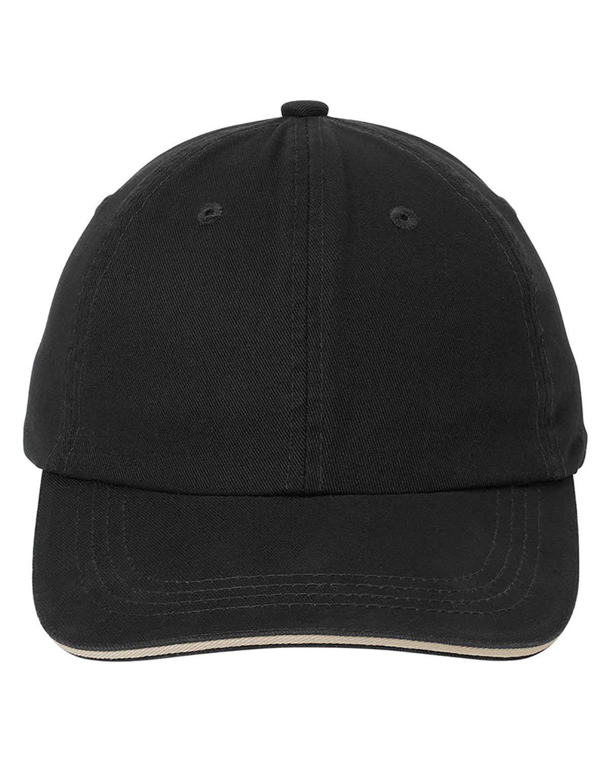 Port Authority C830 Sandwich Bill Cap with Striped Closure view 3
