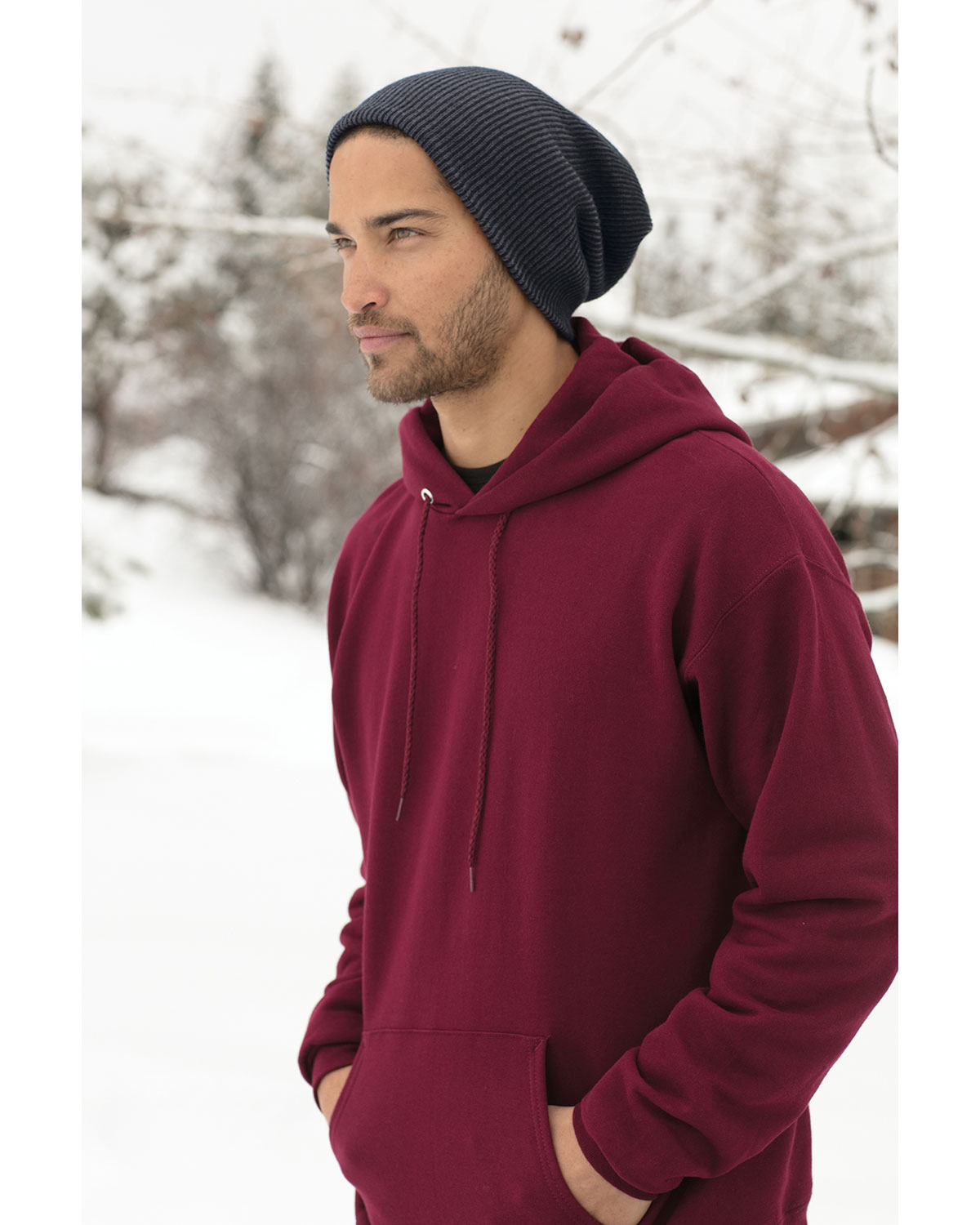 Port Authority C935 Rib Knit Slouch Beanie