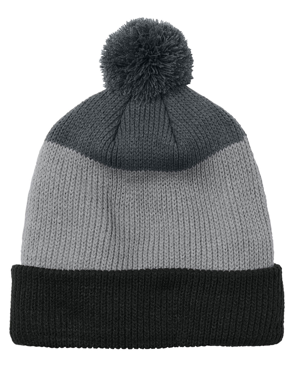 Port Authority C979 Cozy Striped Pom Beanie