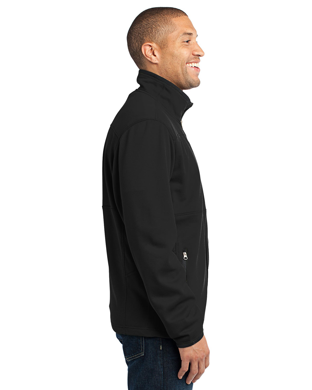 Port Authority F222 Pique Fleece Jacket view 3