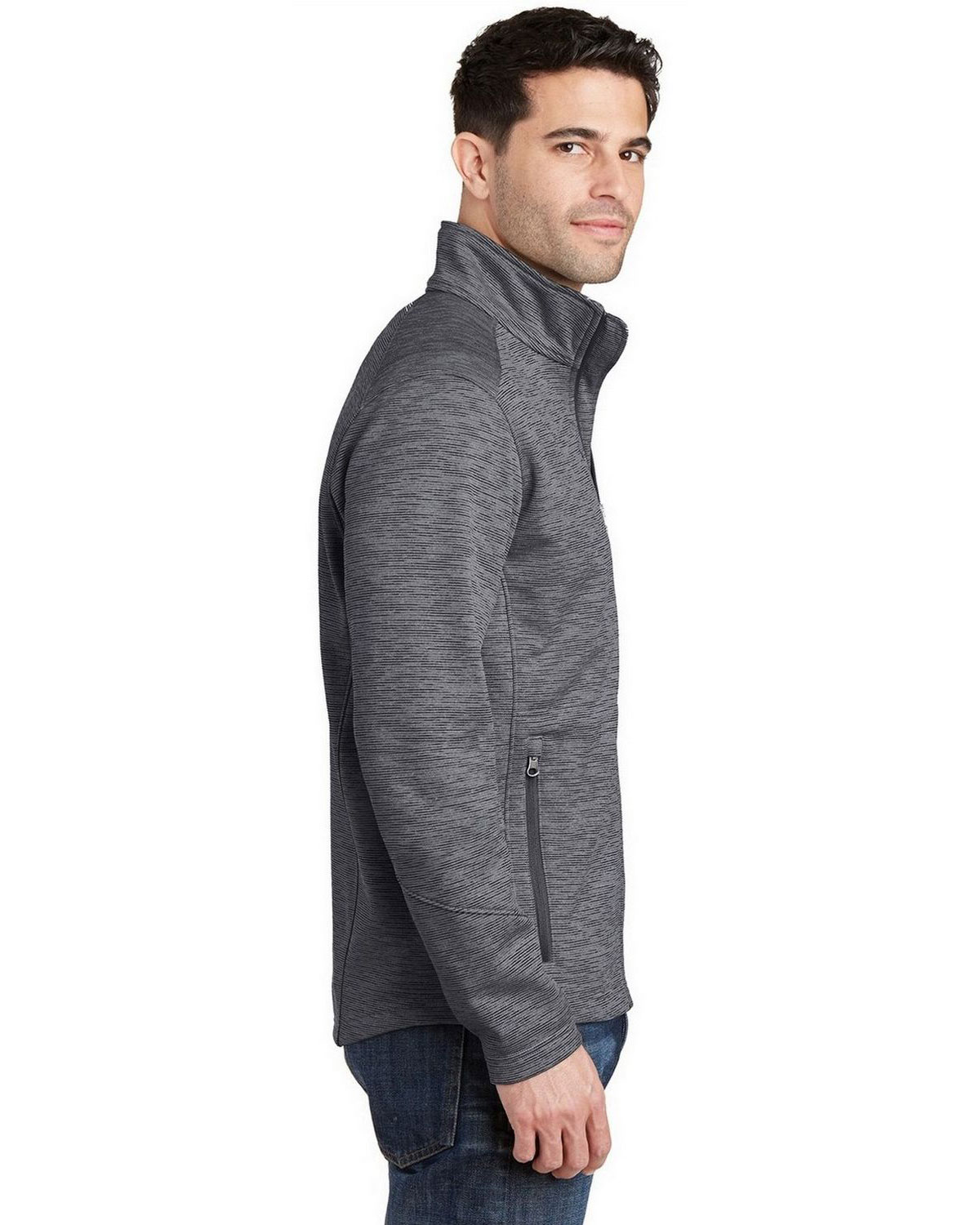 Port Authority F231 Digi Stripe Fleece Jacket view 3