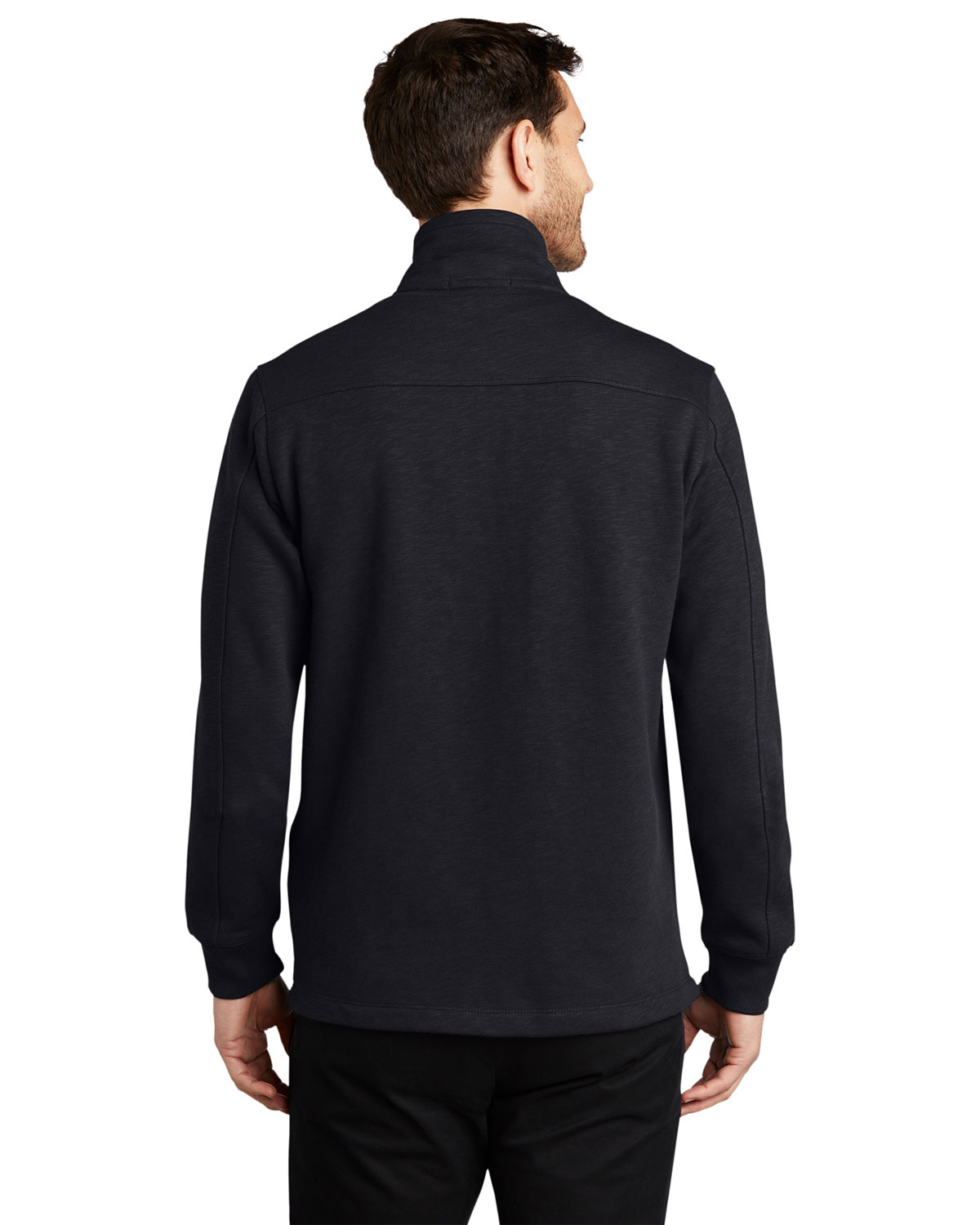 Port Authority F295 Slub Fleece 1/4-Zip Pullover view 2