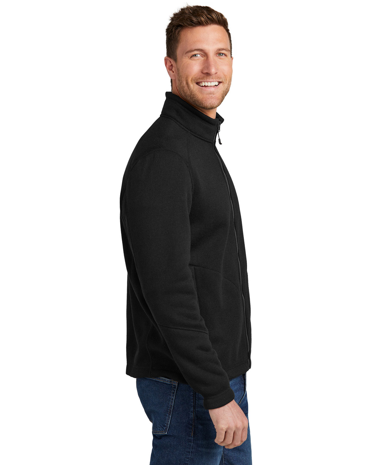 Port Authority F428 Arc Sweater Fleece Jacket view 3