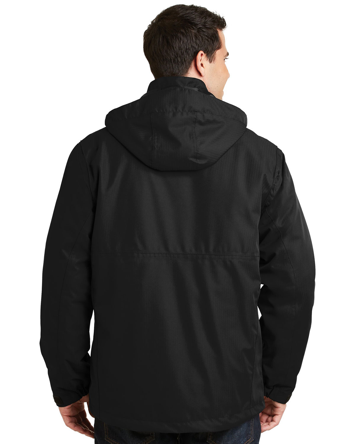 Port Authority J302 Herringbone 3-in-1 Parka view 2