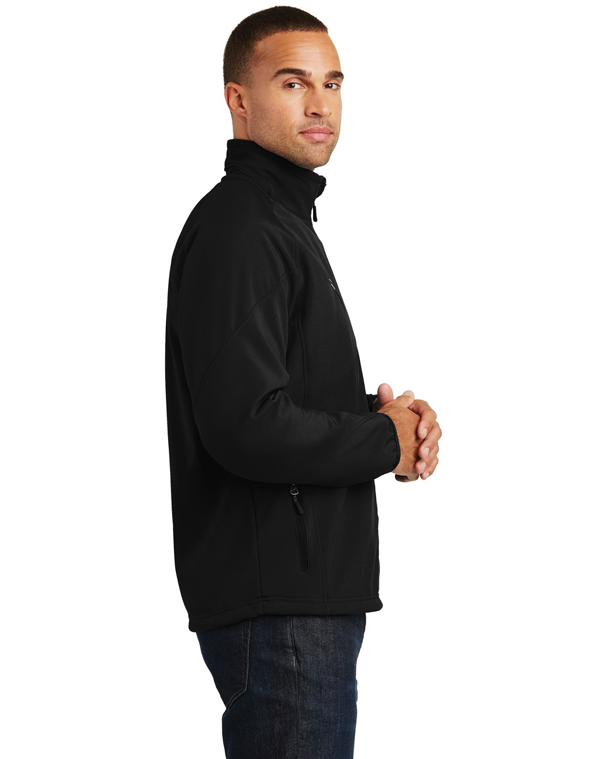 Port Authority J705 Textured Soft Shell Jacket view 3
