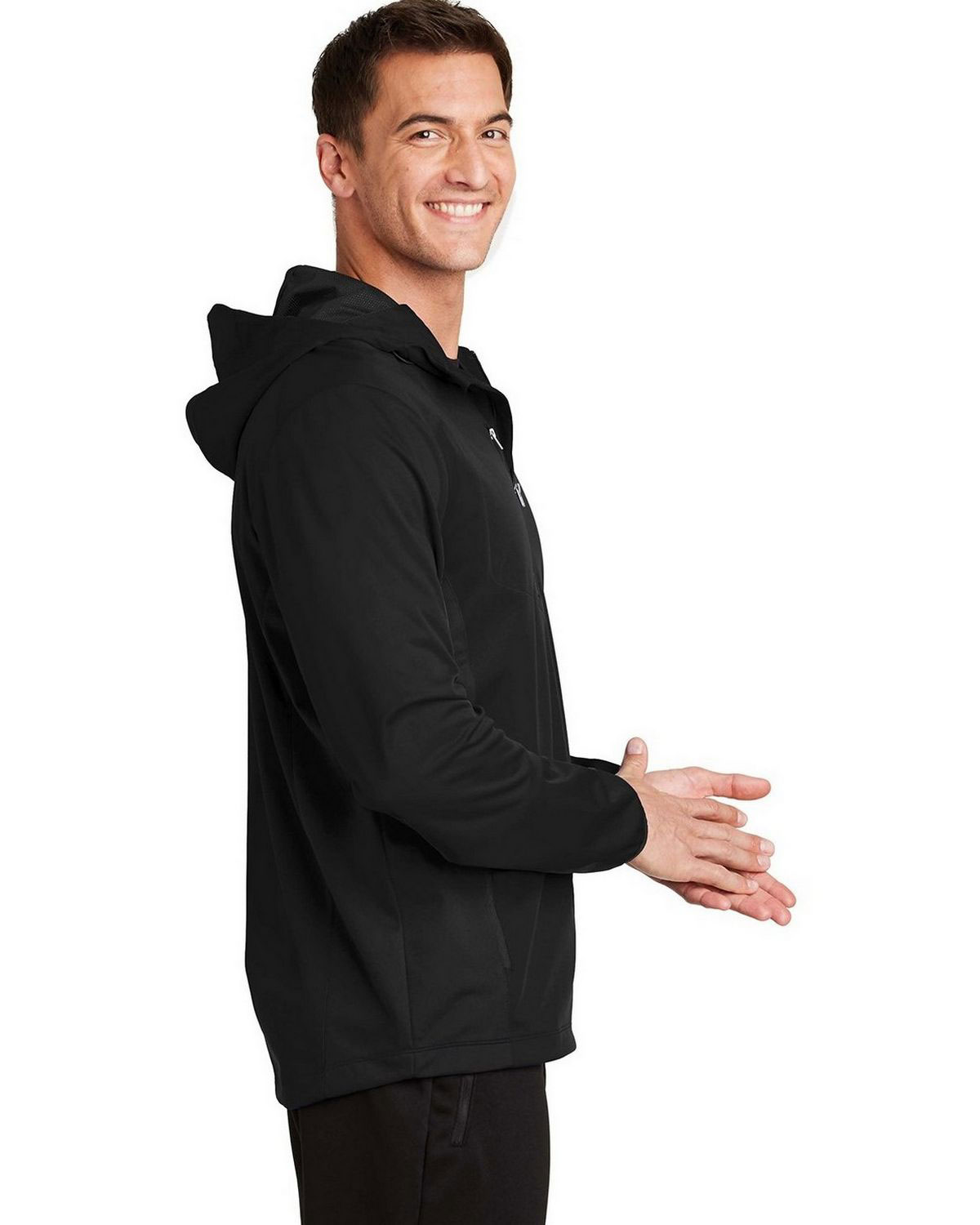 Port Authority J719 Active Hooded Soft Shell Jacket view 3
