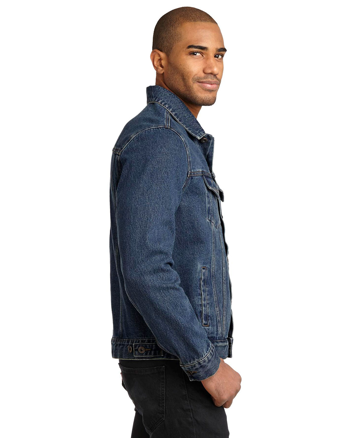 Port Authority J7620 Denim Jacket view 3