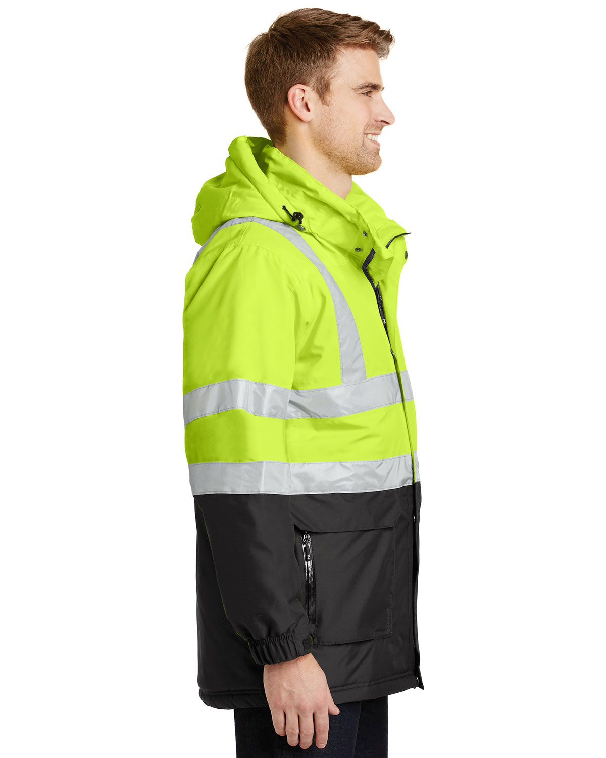 Port Authority J799S ANSI 107 Class 3 Safety Heavyweight Parka view 3