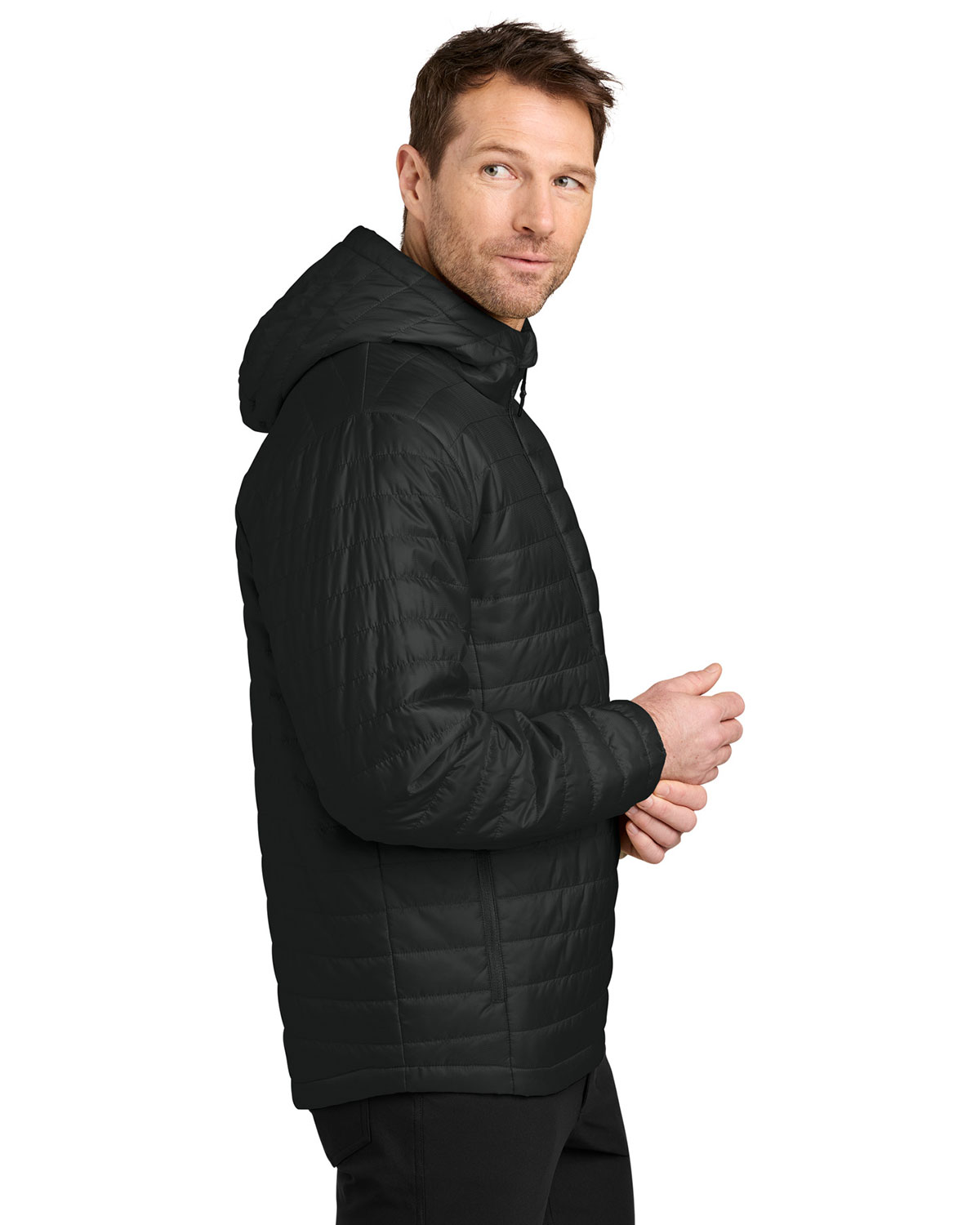 Port Authority J855 Packable Puffy Anorak view 3