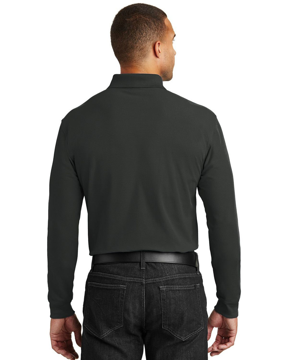 Port Authority K100LS Long Sleeve Core Classic Pique Polo view 2