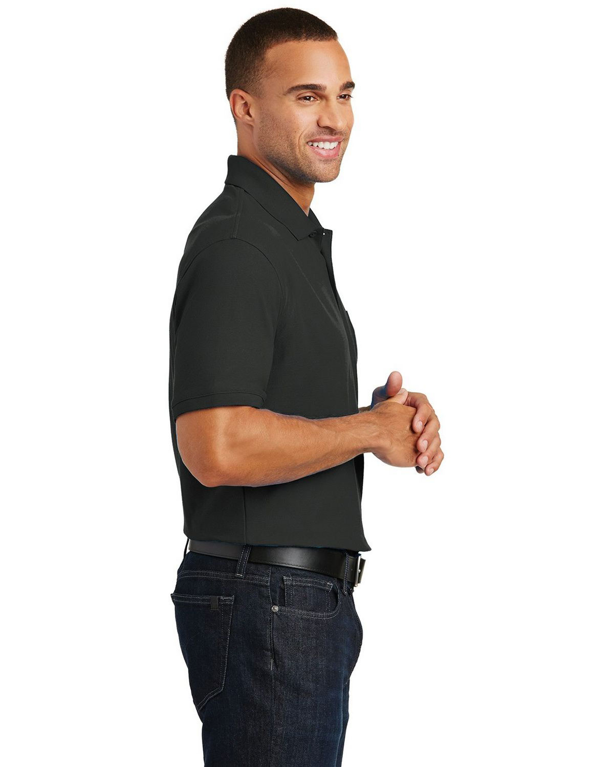 Port Authority K100P Core Classic Pique Pocket Polo view 3