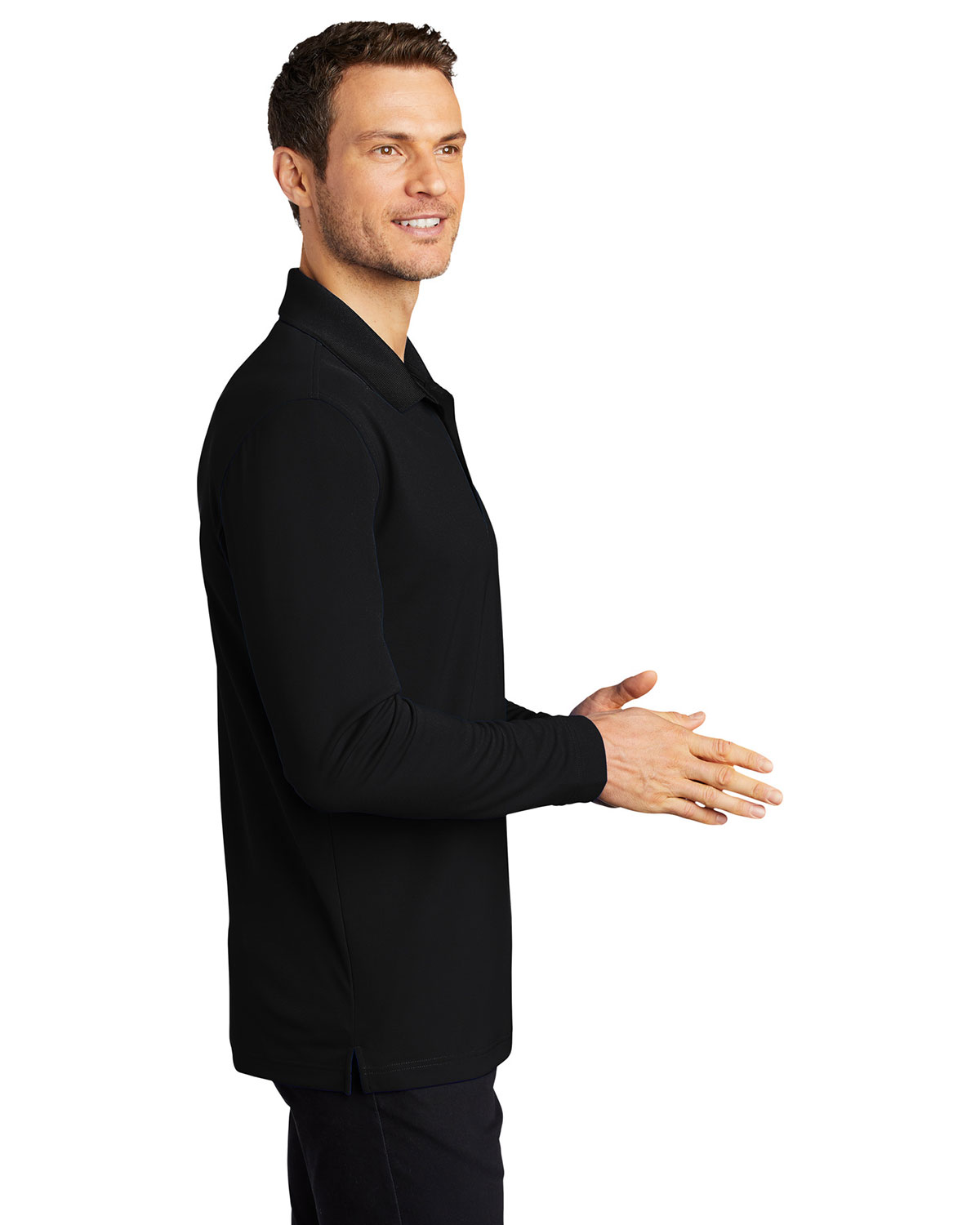 Port Authority K110LS Dry Zone UV Micro-Mesh Long Sleeve Polo view 3