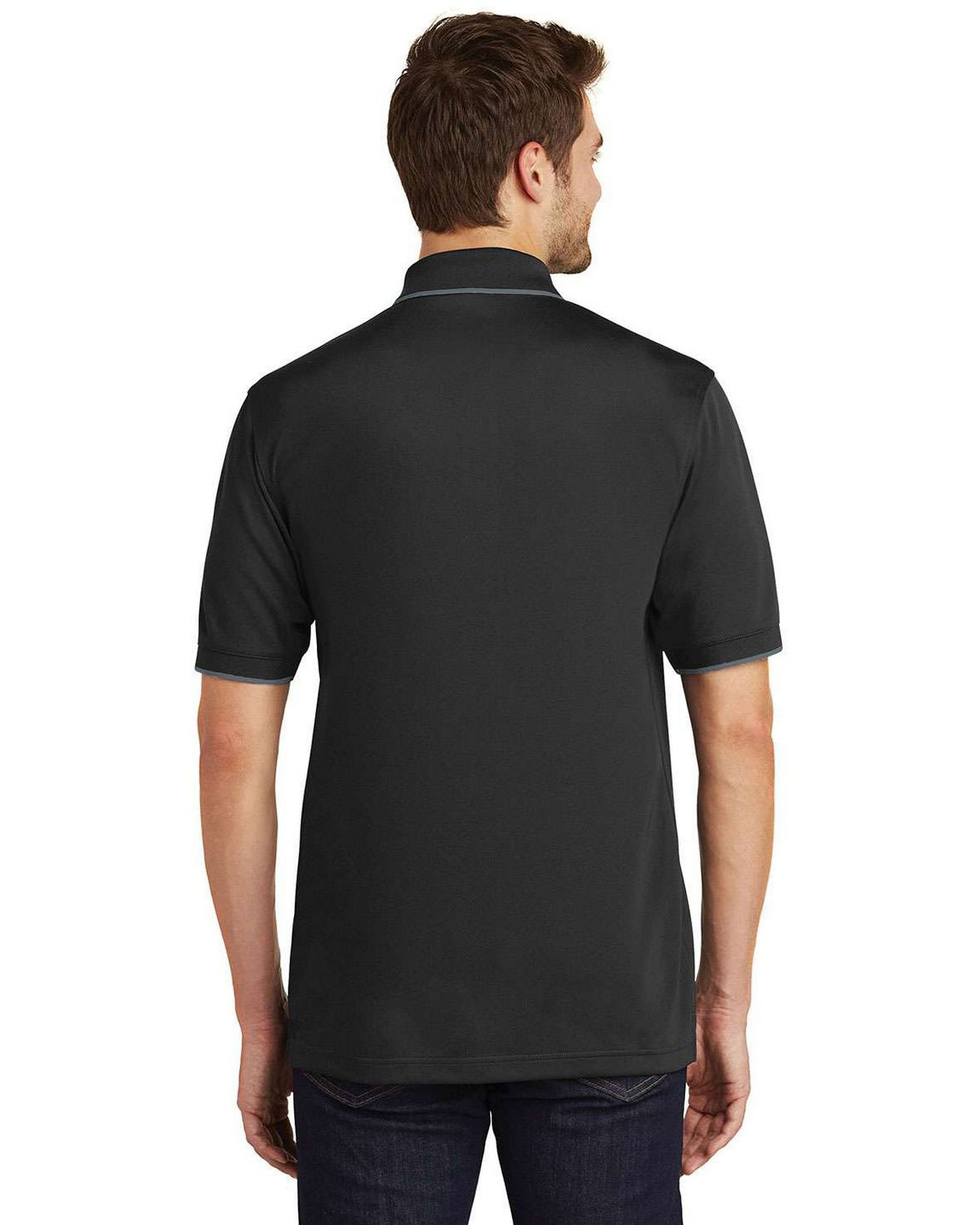 Port Authority K111 Dry Zone UV Micro-Mesh Tipped Polo view 2