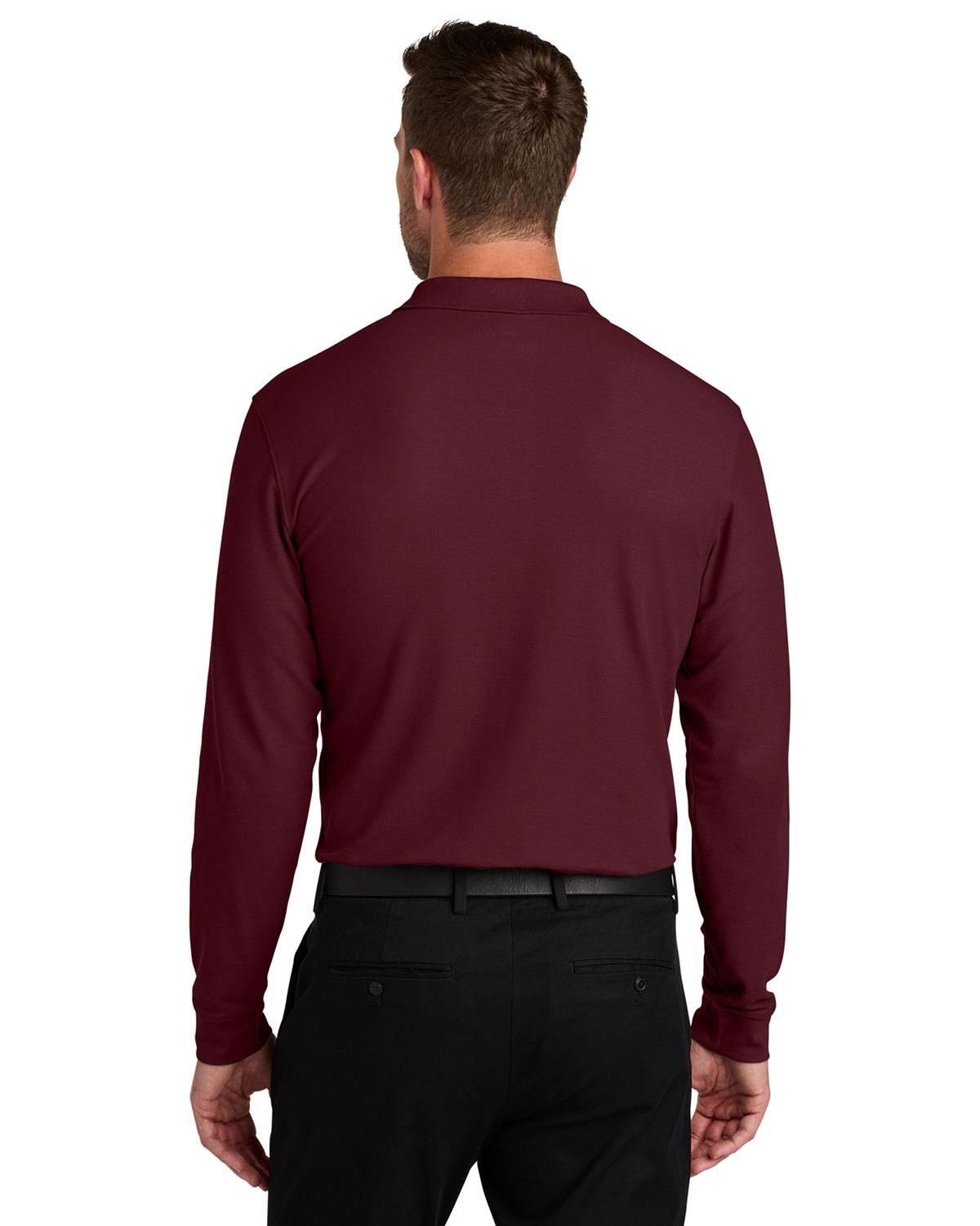 Port Authority K200LS Wearever Signature Pique Long Sleeve Polo view 2