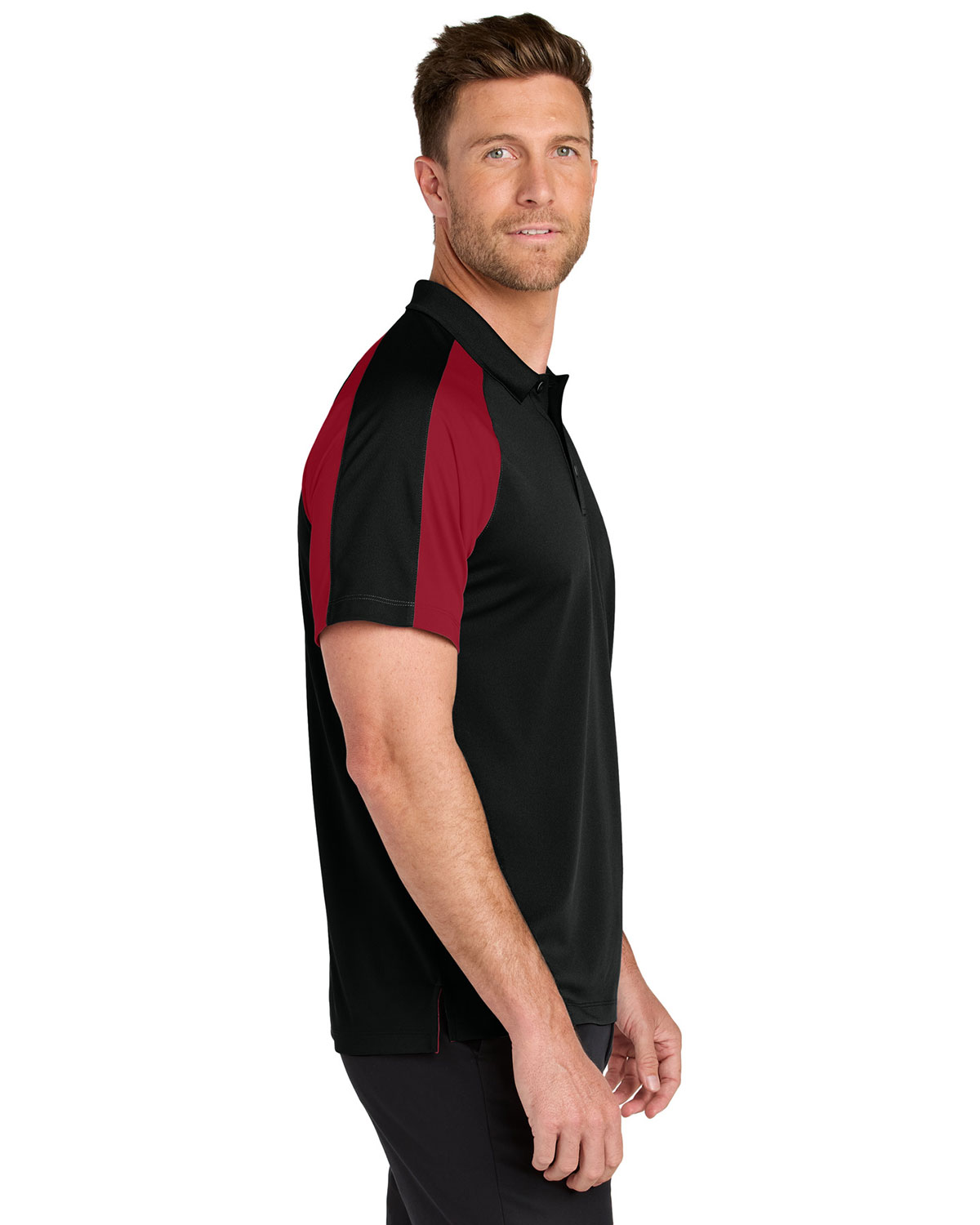 Port Authority K247 Wearever Performance Pique Colorblock Polo view 3