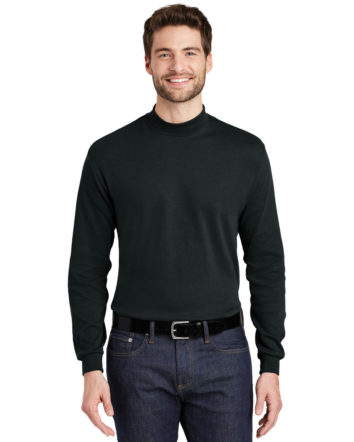 Port Authority K321 Interlock Knit Mock Turtleneck