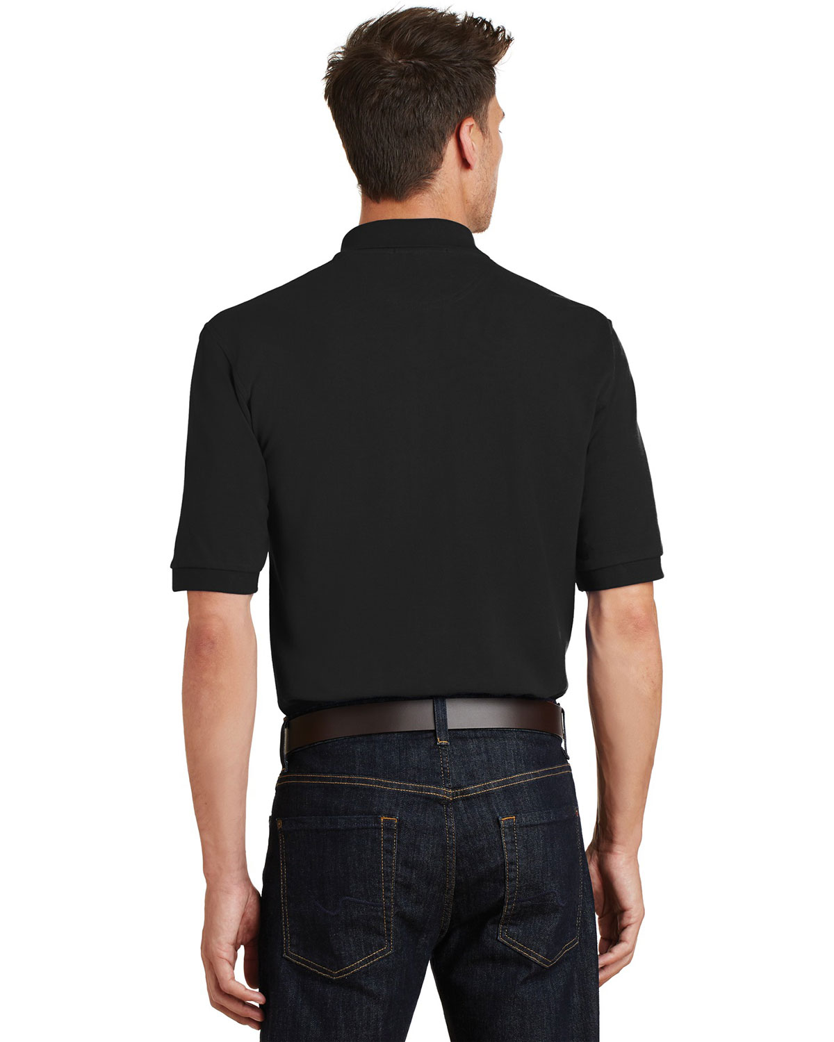 Port Authority K420P Heavyweight Cotton Pique Polo with Pocket view 2