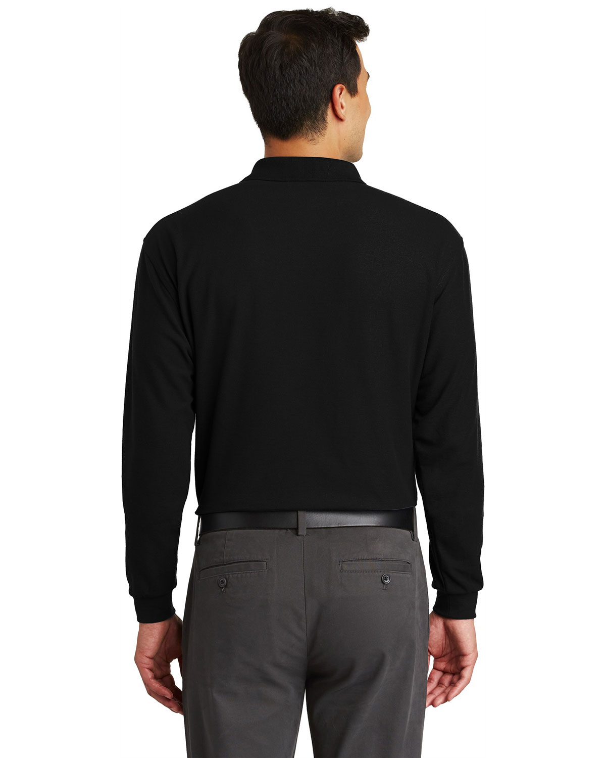 Port Authority K500LSP Long Sleeve Silk Touch Polo with Pocket view 2