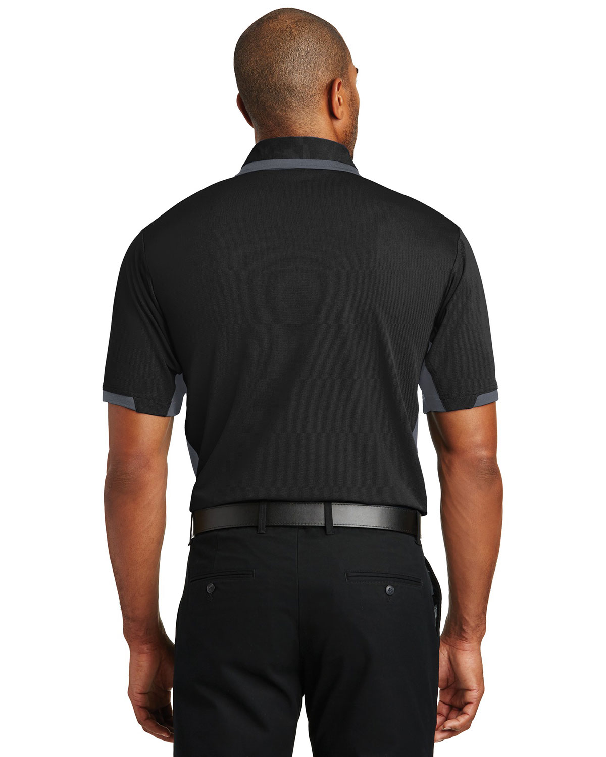 Port Authority K524 Men Dry Zone Colorblock Ottoman Polo view 2