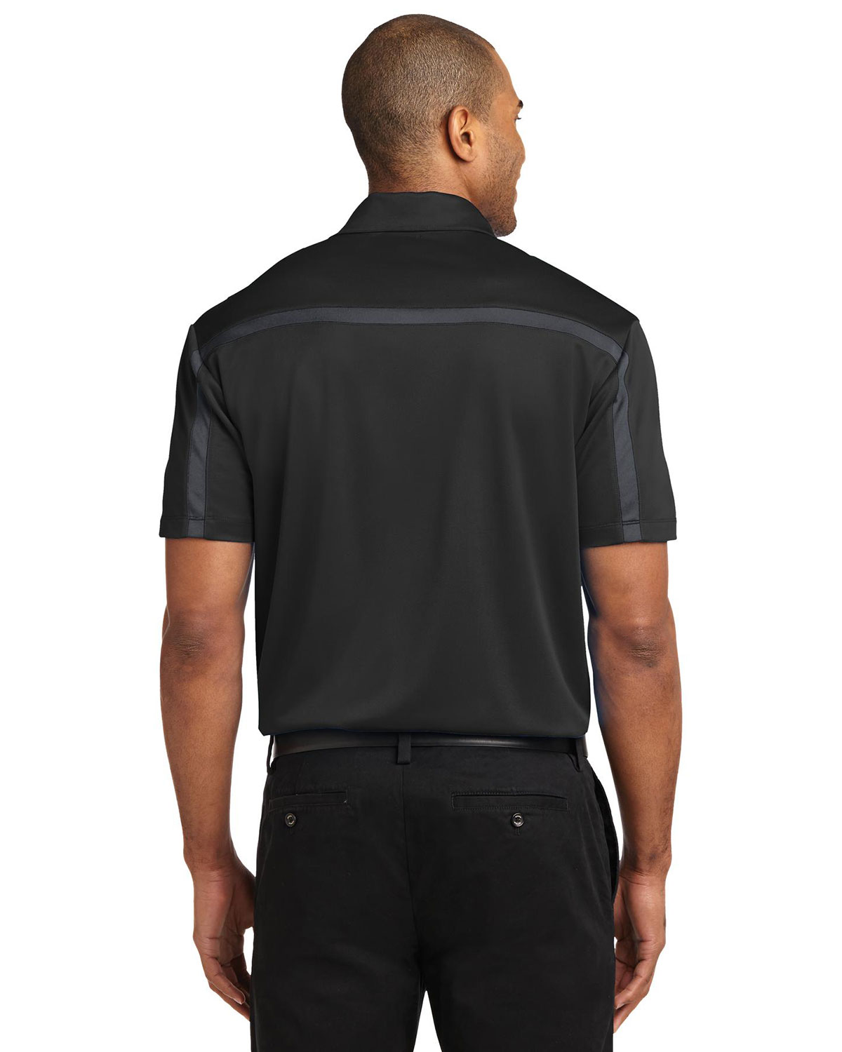 Port Authority K547 Silk Touch Performance Colorblock Stripe Polo view 2