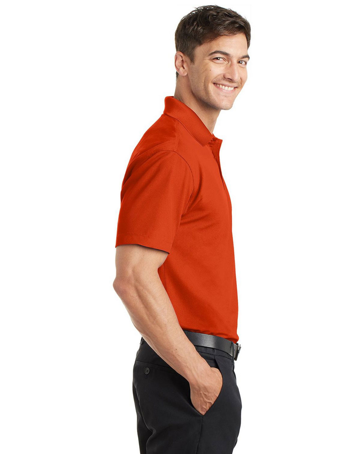 Port Authority K572 Dry Zone Grid Polo view 3