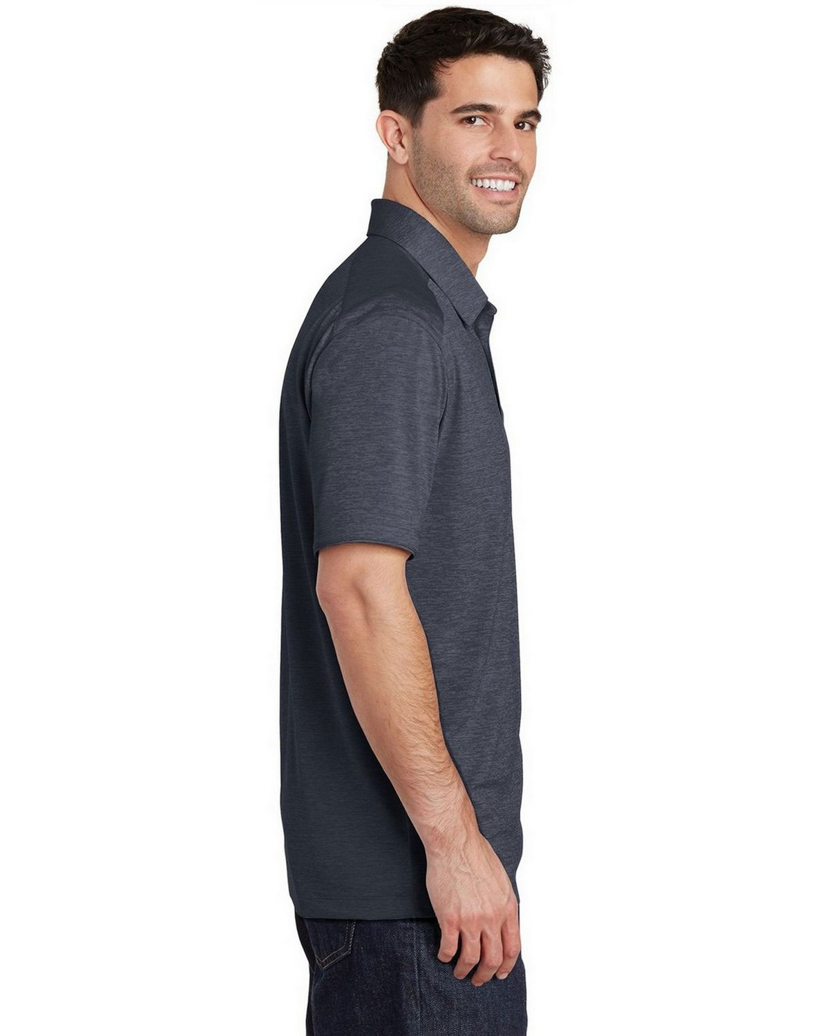 Port Authority K574 Digi Heather Performance Polo view 3