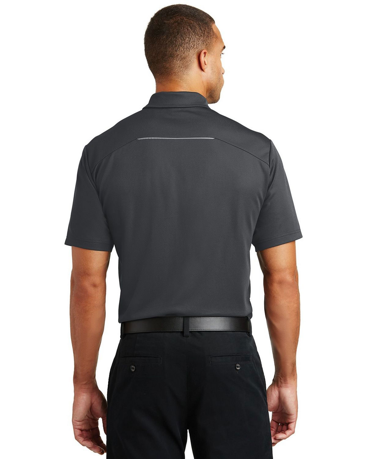 Port Authority K580 Pinpoint Mesh Polo view 2