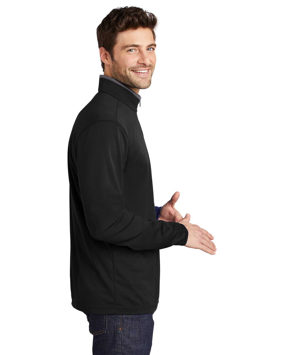 Port Authority K584 Silk Touch Performance 1/4-Zip view 3