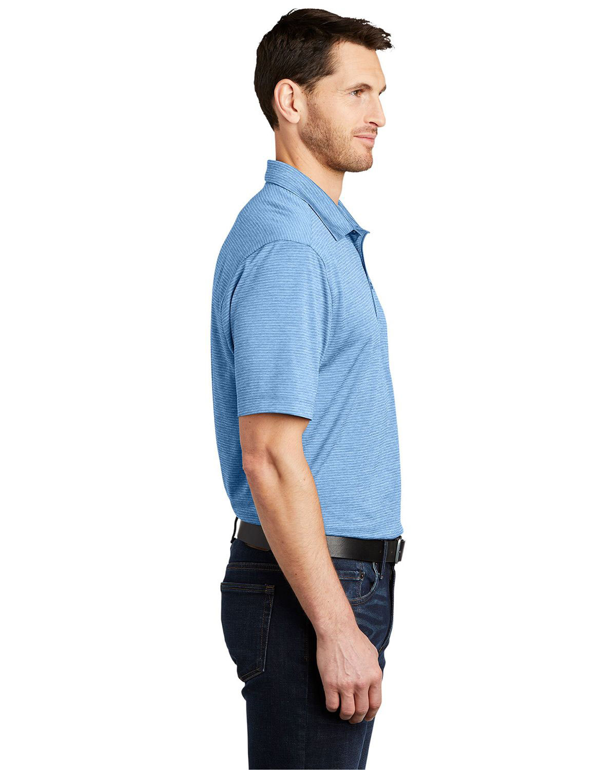 Port Authority K585 Shadow Stripe Polo view 3