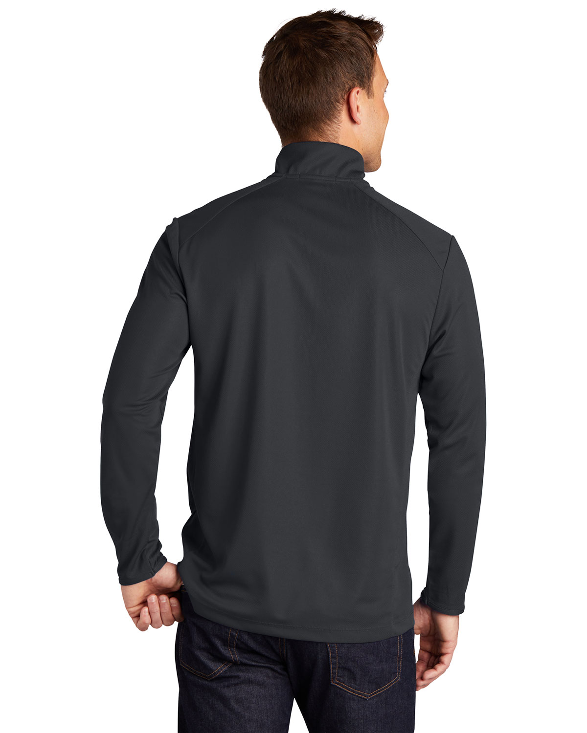 Port Authority K806 Pinpoint Mesh 1/2-Zip view 2