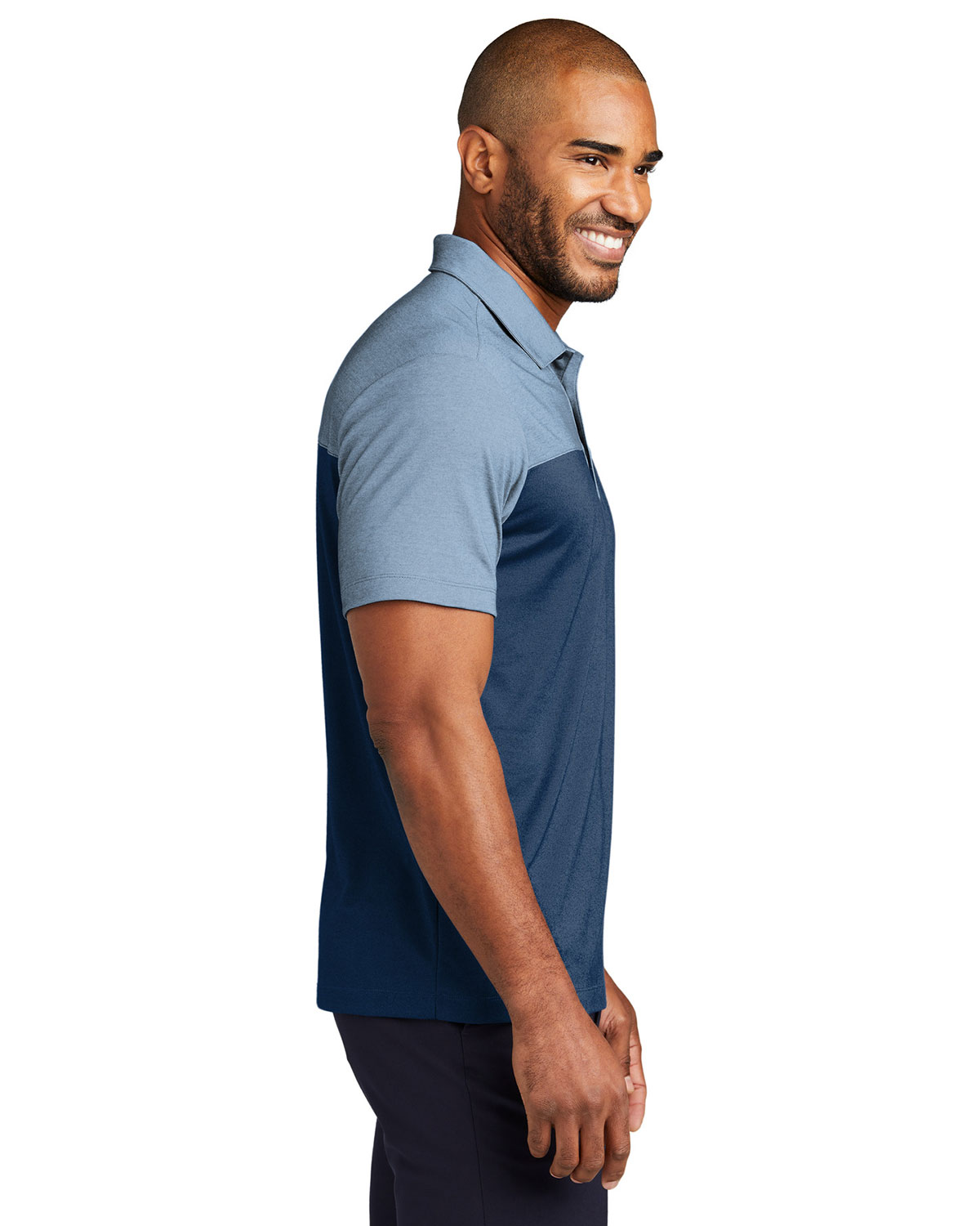 Port Authority K831 Fine Pique Blend Blocked Polo view 3