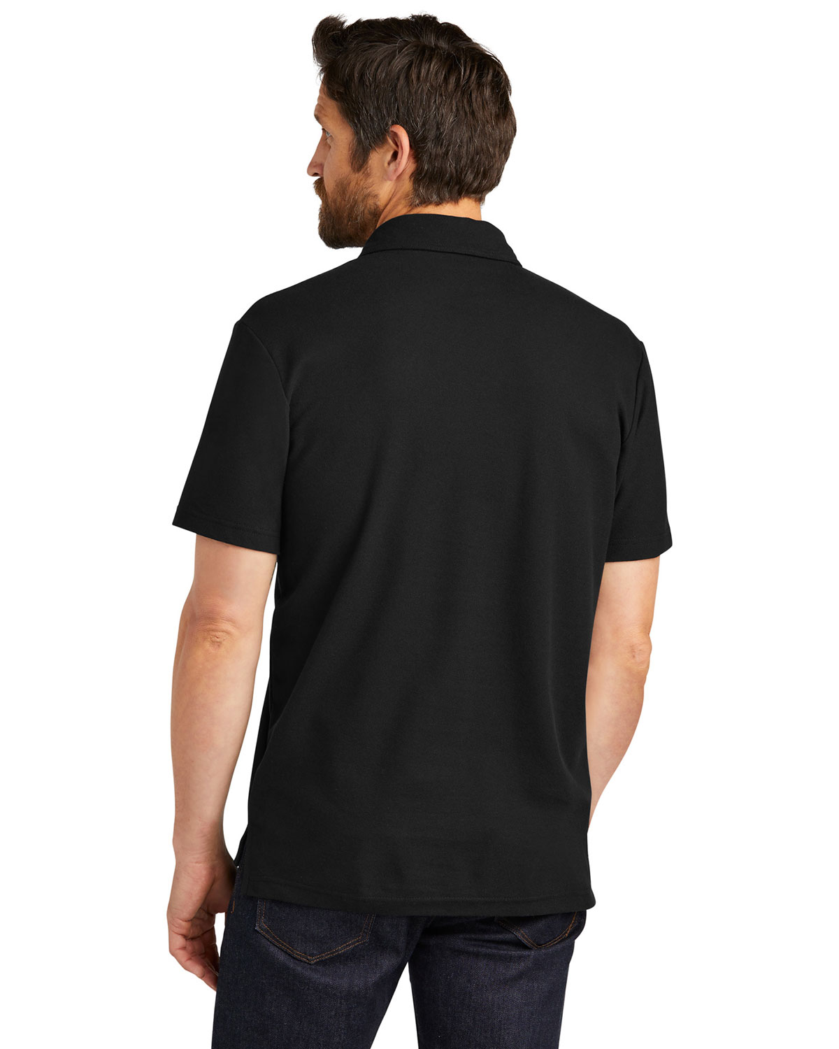 Port Authority K868 C-FREE Cotton Blend Pique Pocket Polo view 2