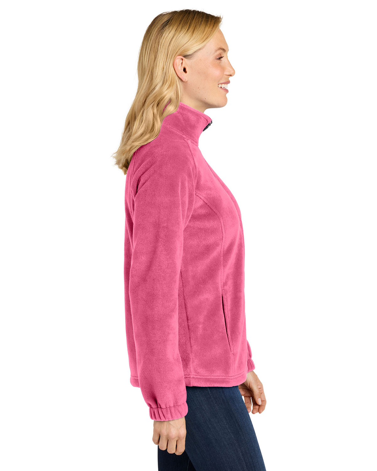 Port Authority L190 Women's Plush Fleece Full-Zip Jacket view 3