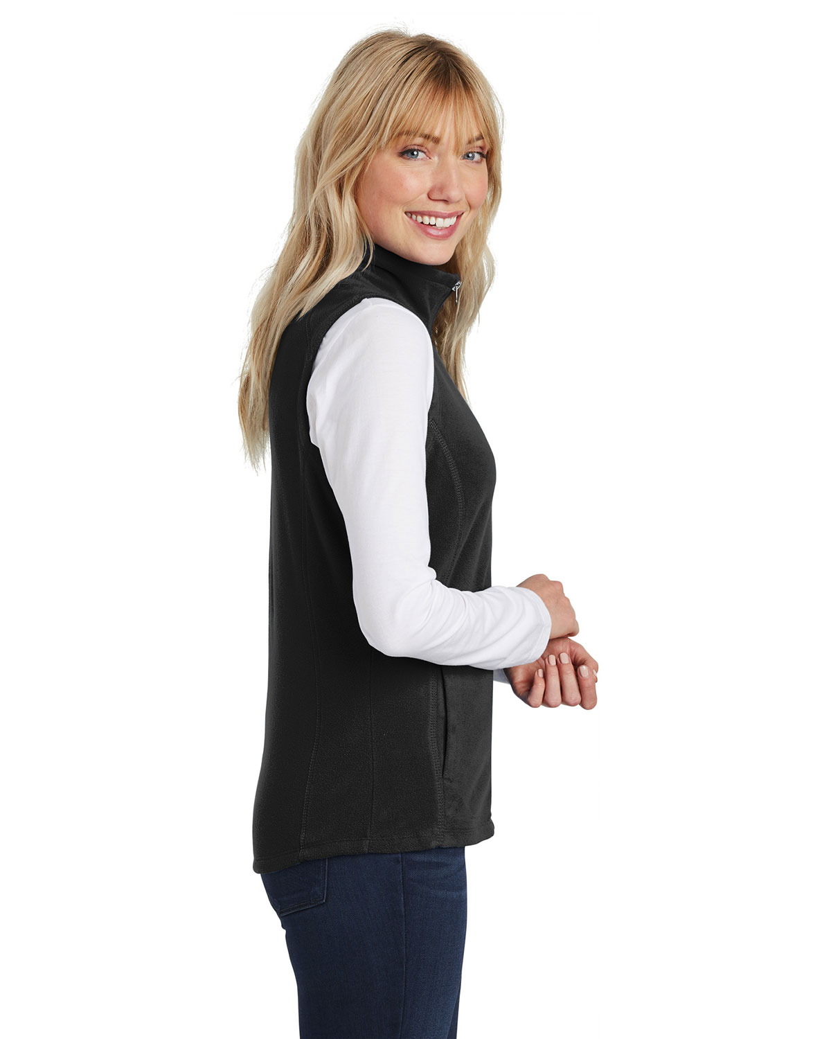Port Authority L226 Women's Microfleece Vest view 3
