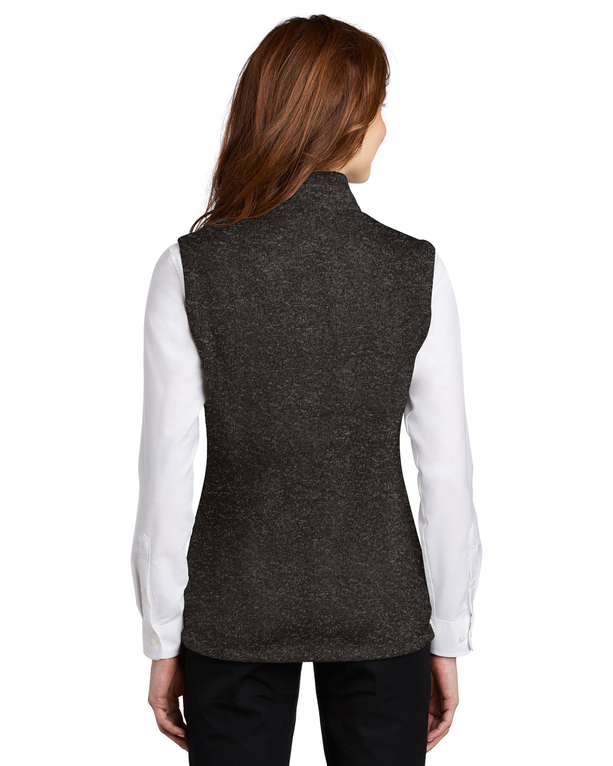 Port Authority L236 Women's Sweater Fleece Vest view 2