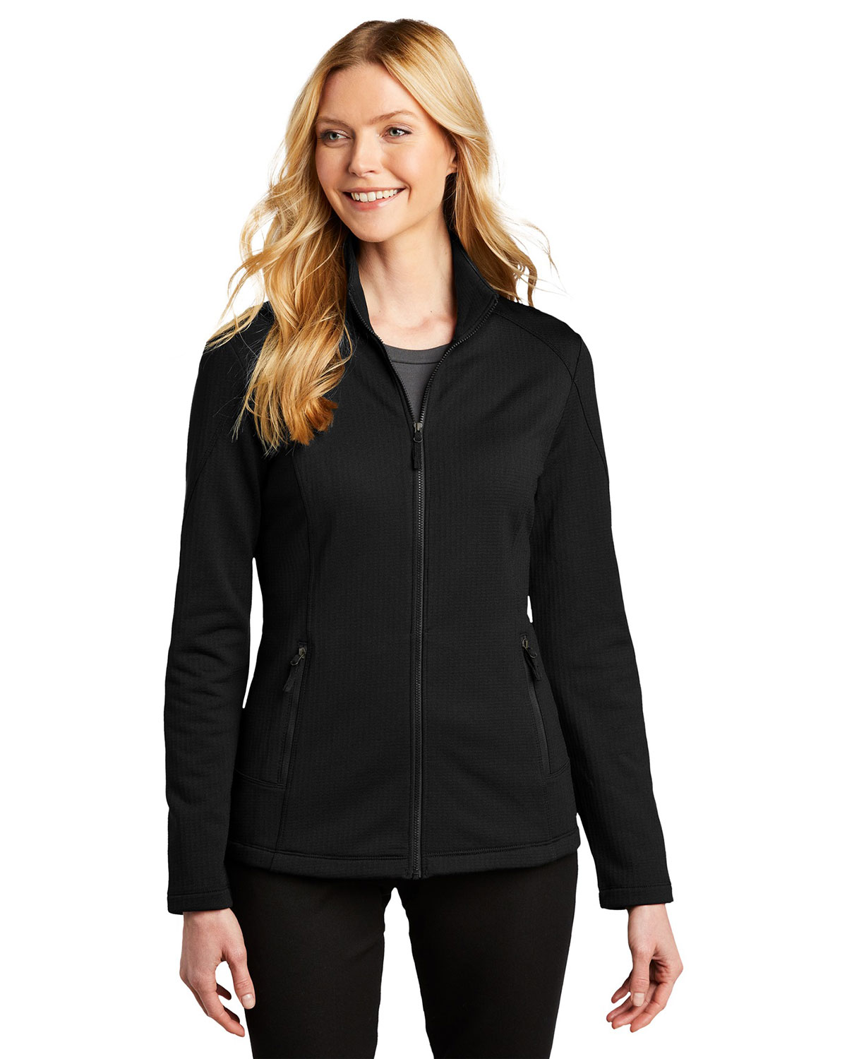 Port Authority L239 Women's Grid Fleece Jacket