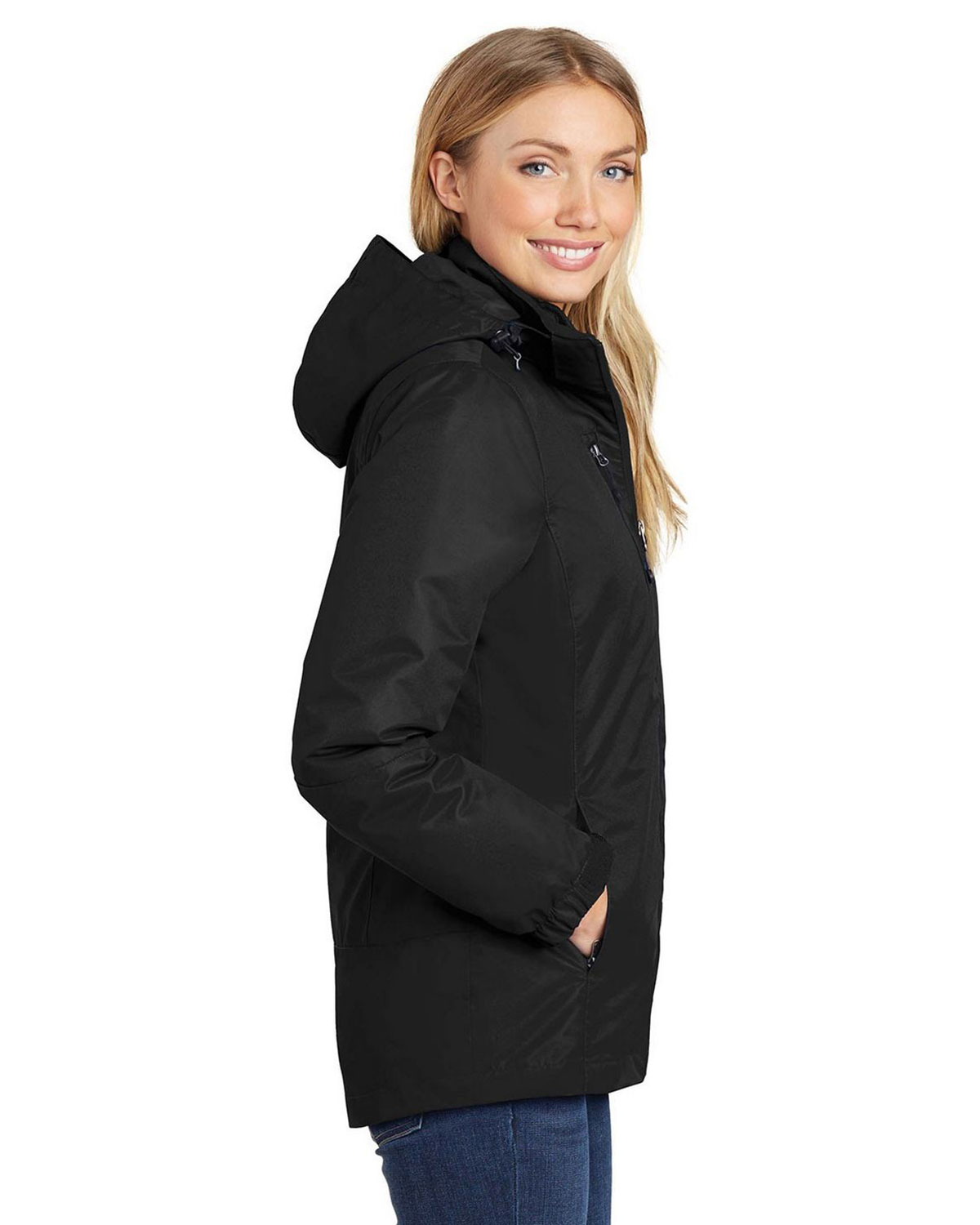 Port Authority L332 Women's Vortex Waterproof 3-in-1 Jacket view 3